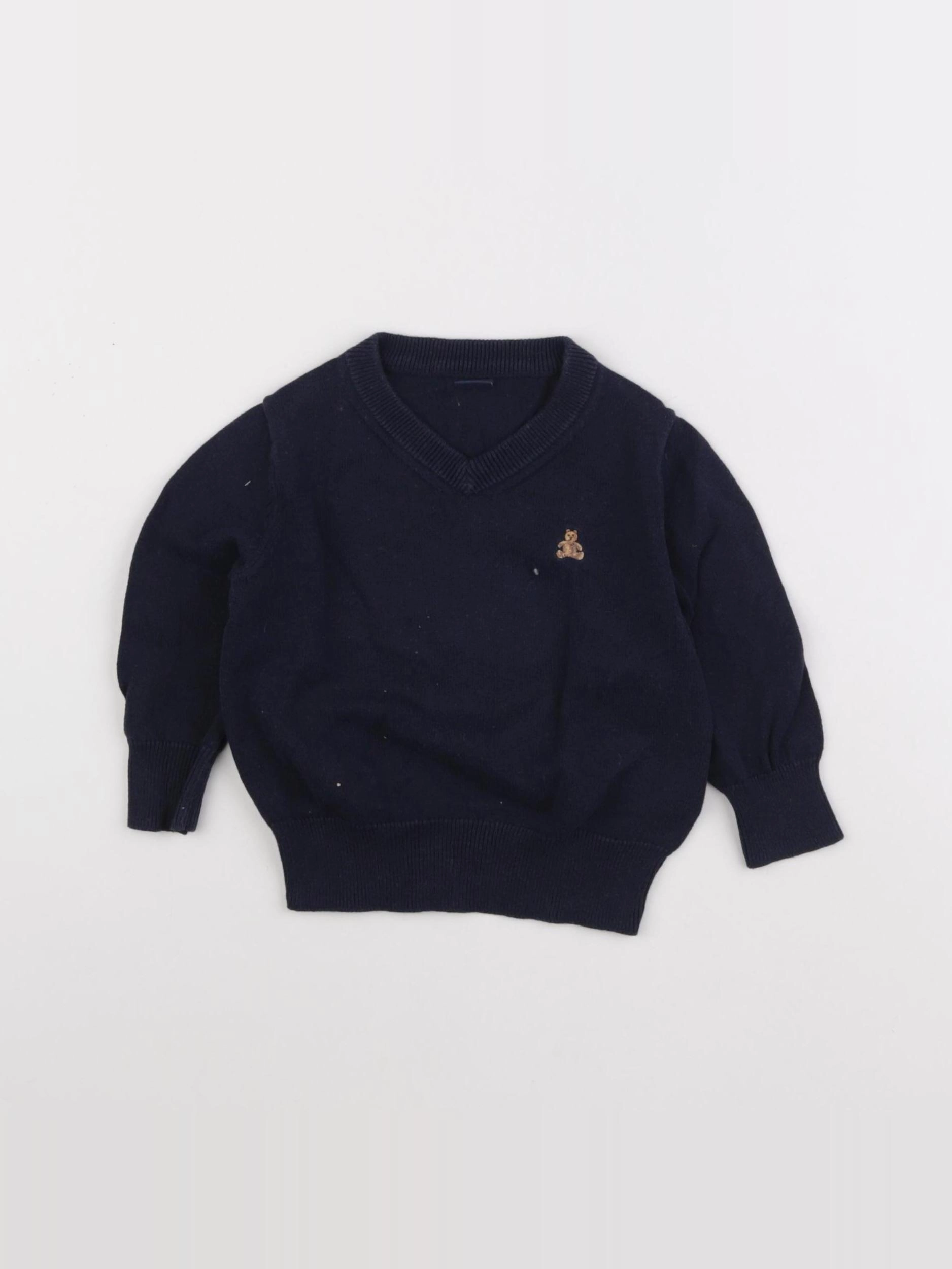 GAP - pull bleu - 6/12 mois
