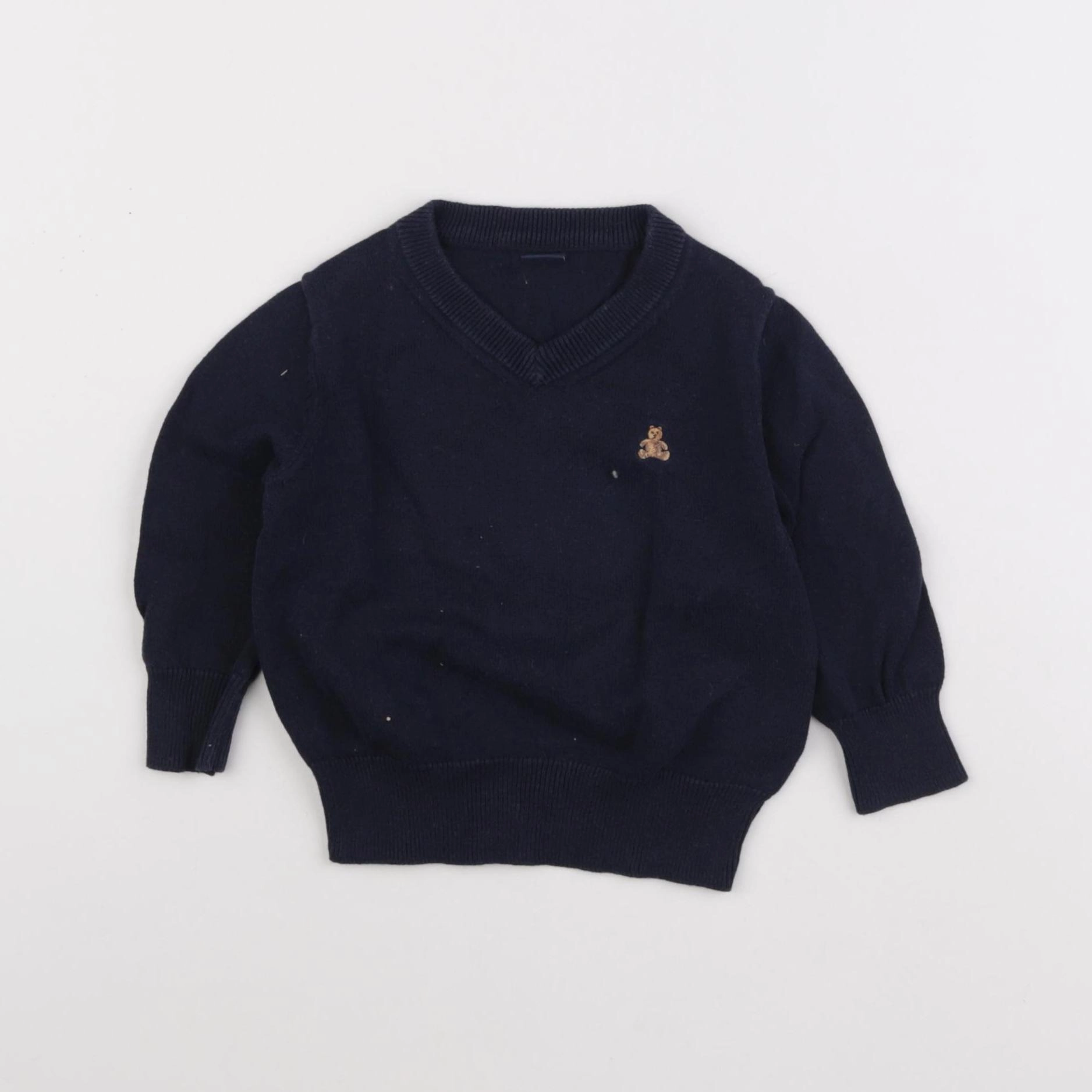 GAP - pull bleu - 6/12 mois