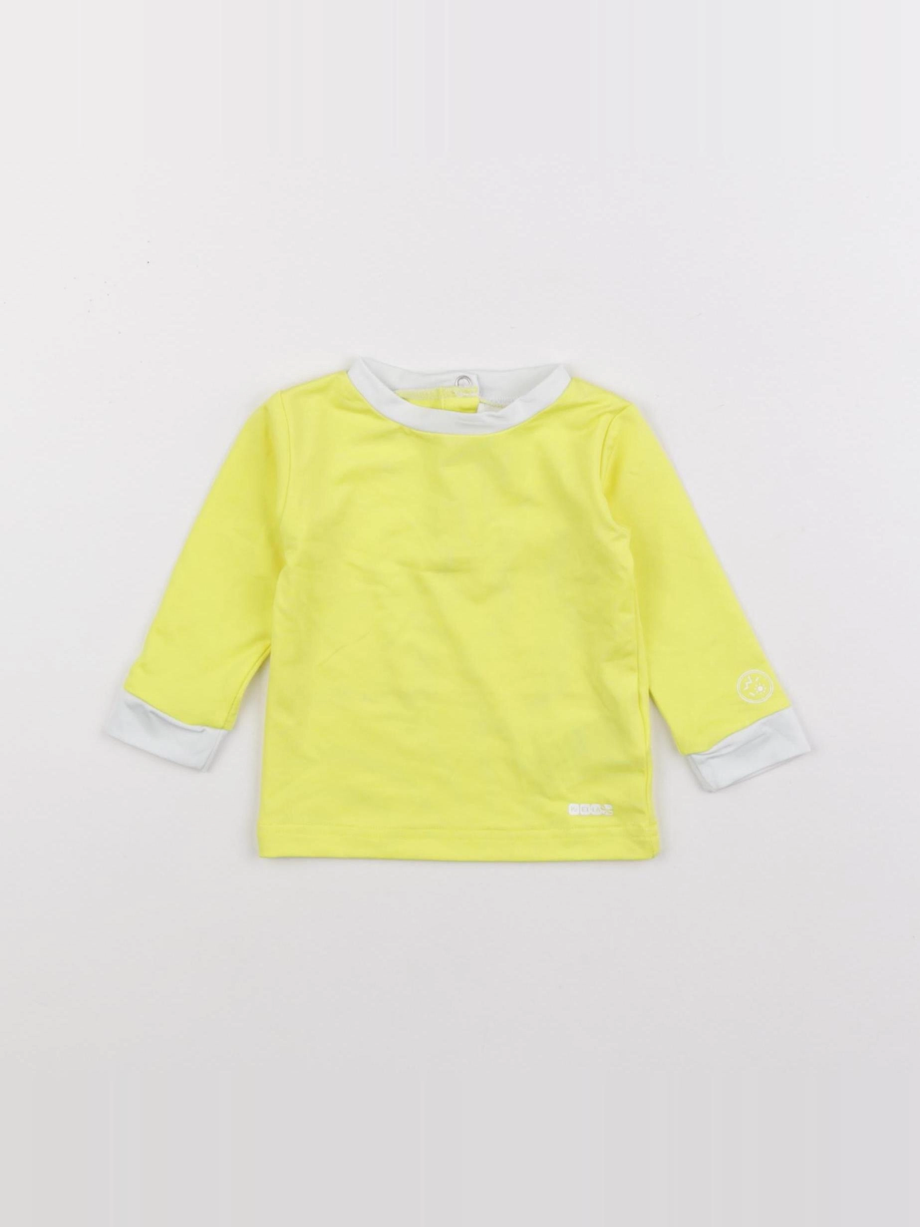 kietla - tee-shirt de bain jaune - 6 mois