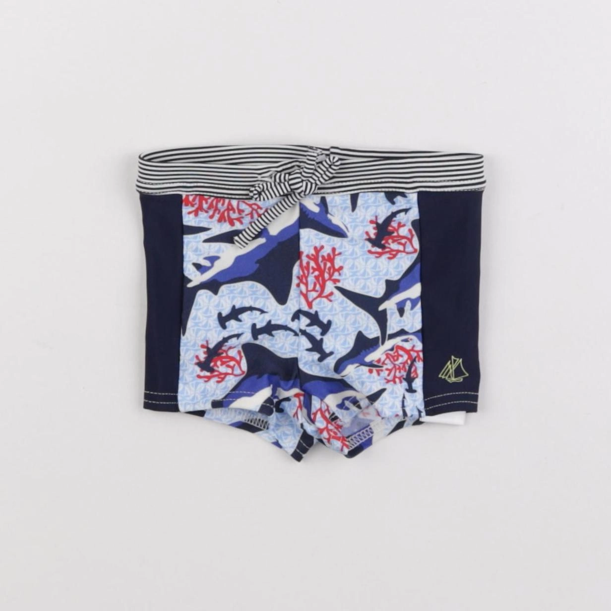 Petit Bateau - maillot de bain bleu - 6 mois