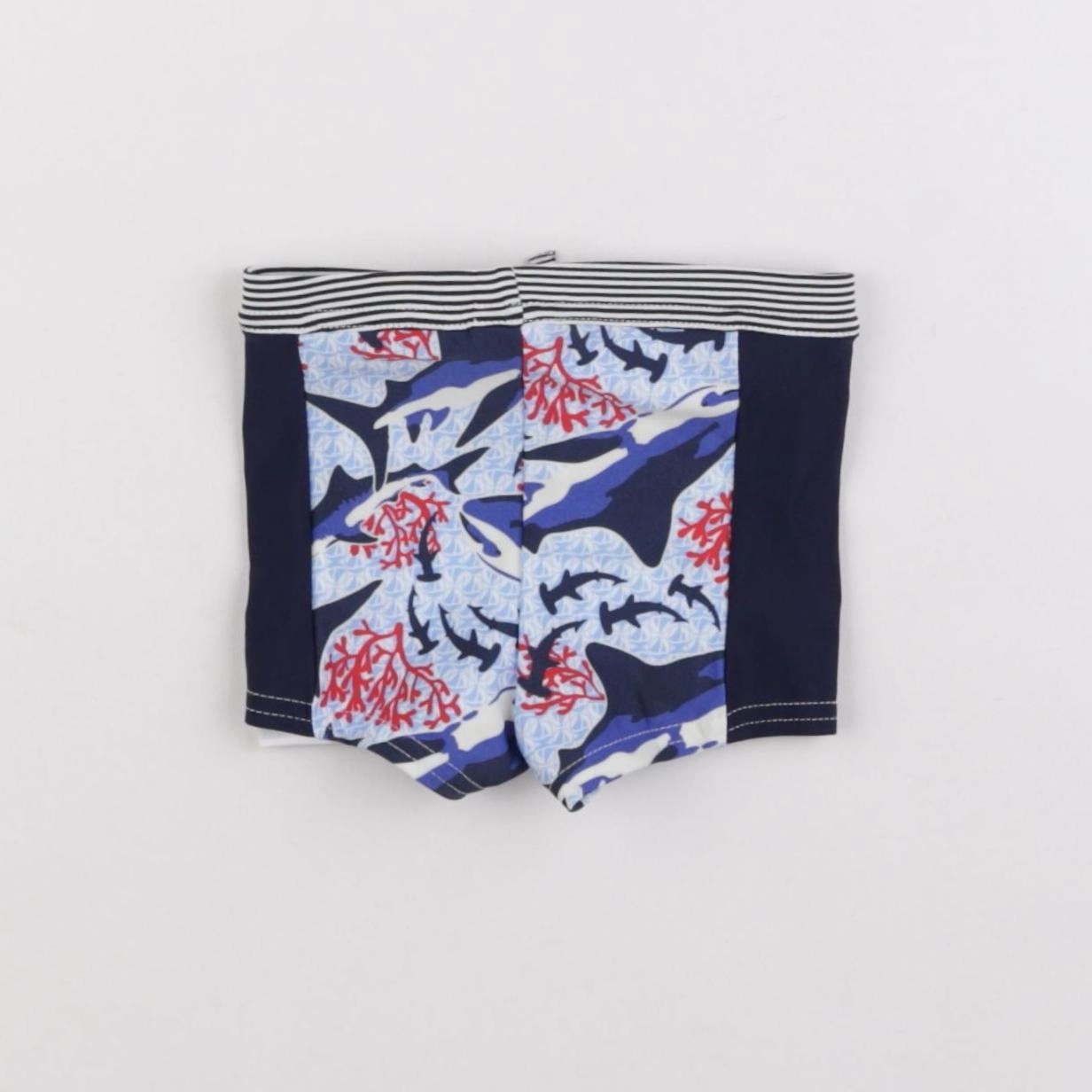 Petit Bateau - maillot de bain bleu - 6 mois