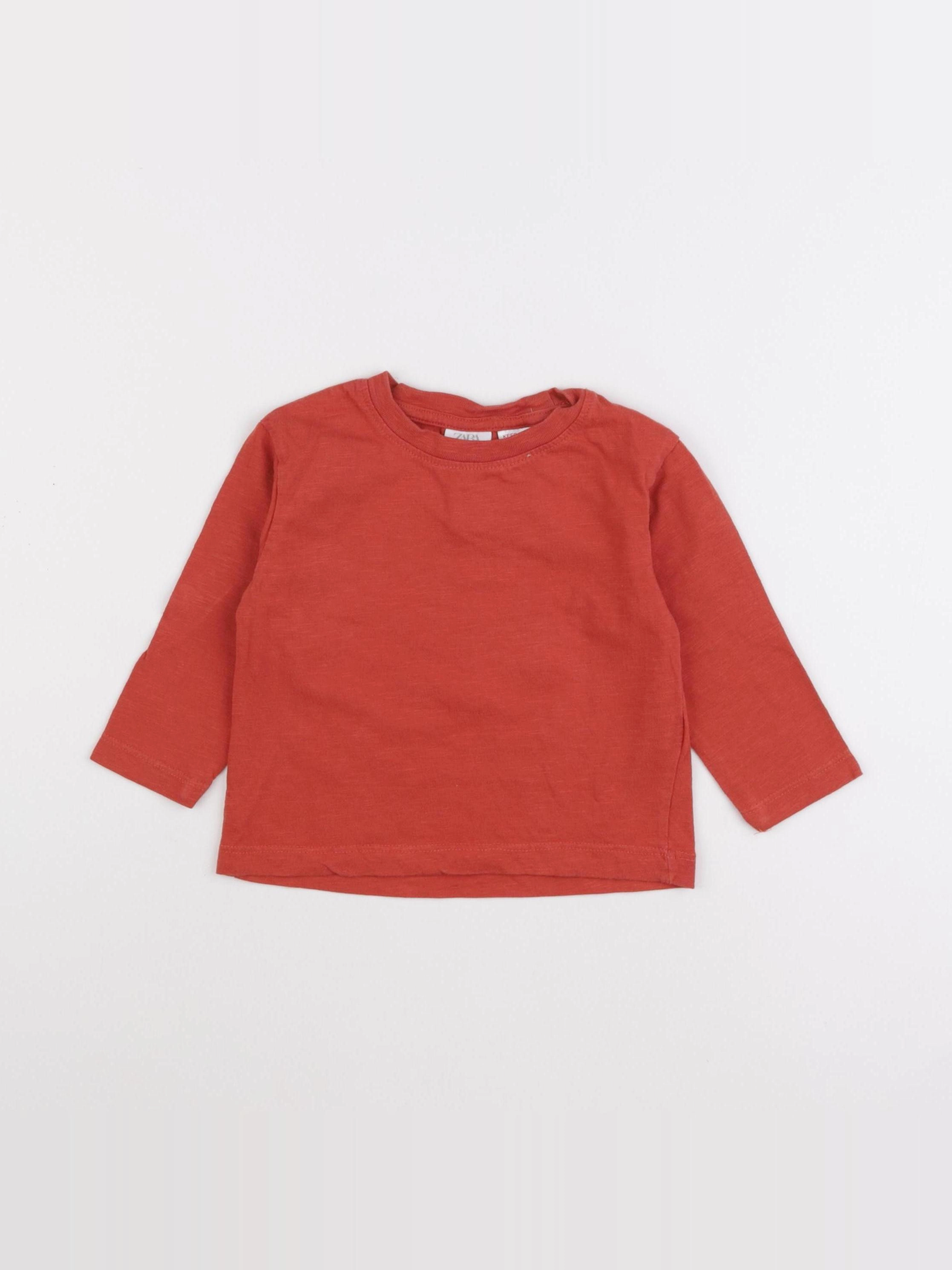 Zara - tee-shirt rouge - 9/12 mois