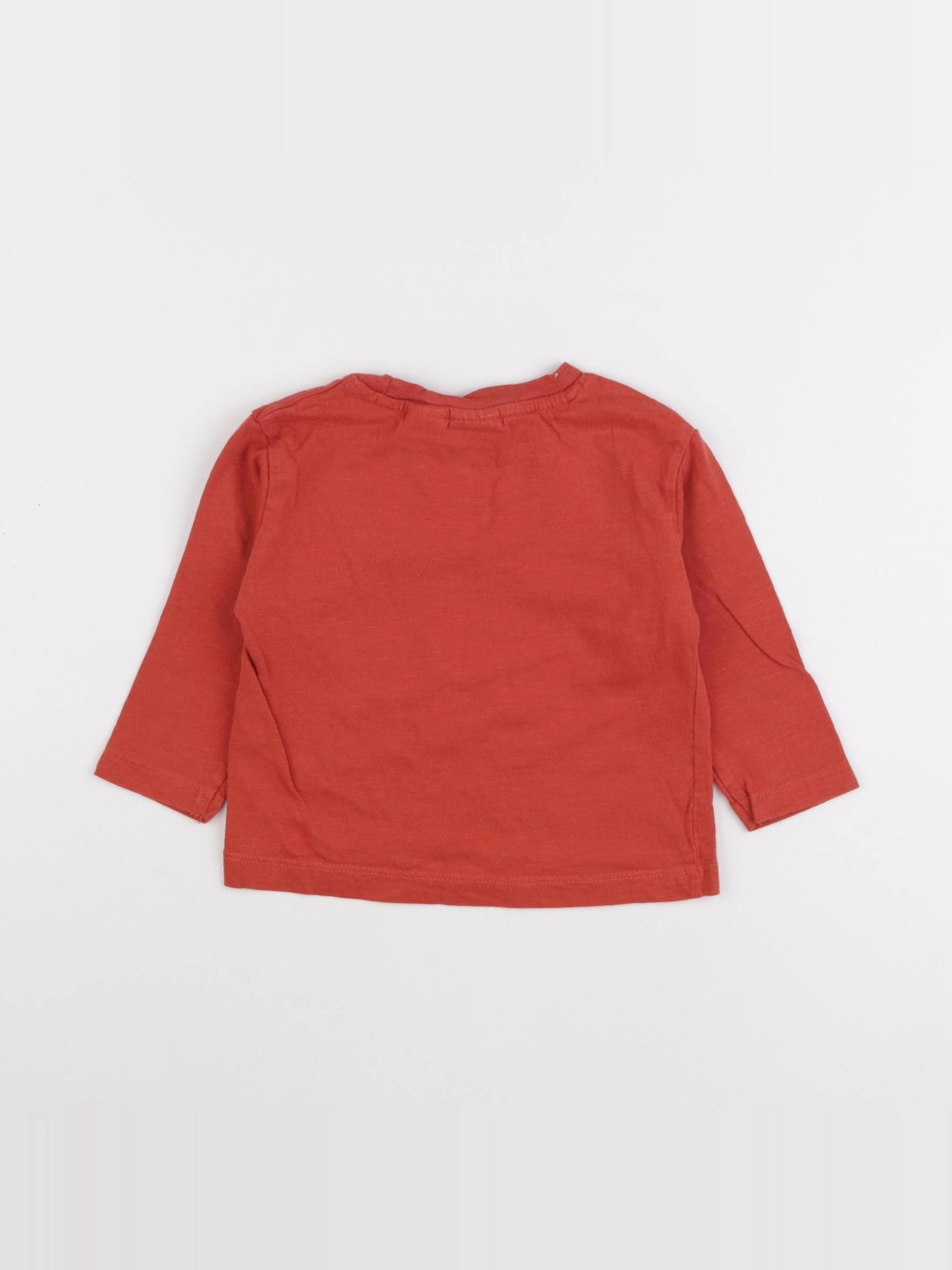 Zara - tee-shirt rouge - 9/12 mois