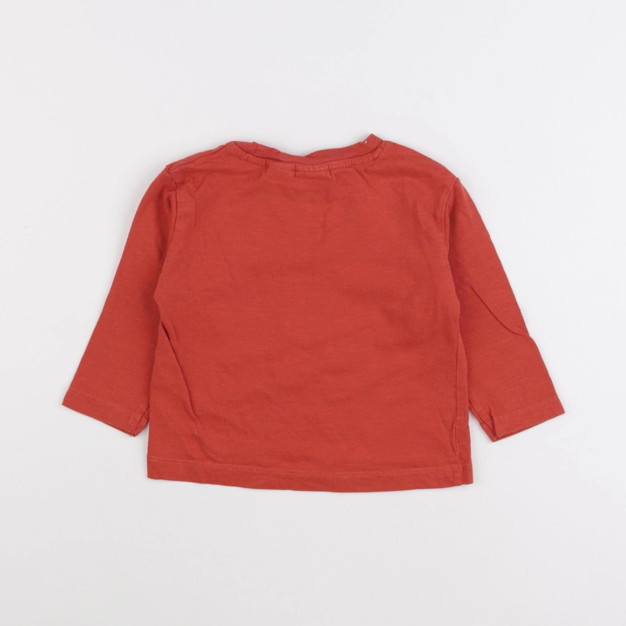 Zara - tee-shirt rouge - 9/12 mois