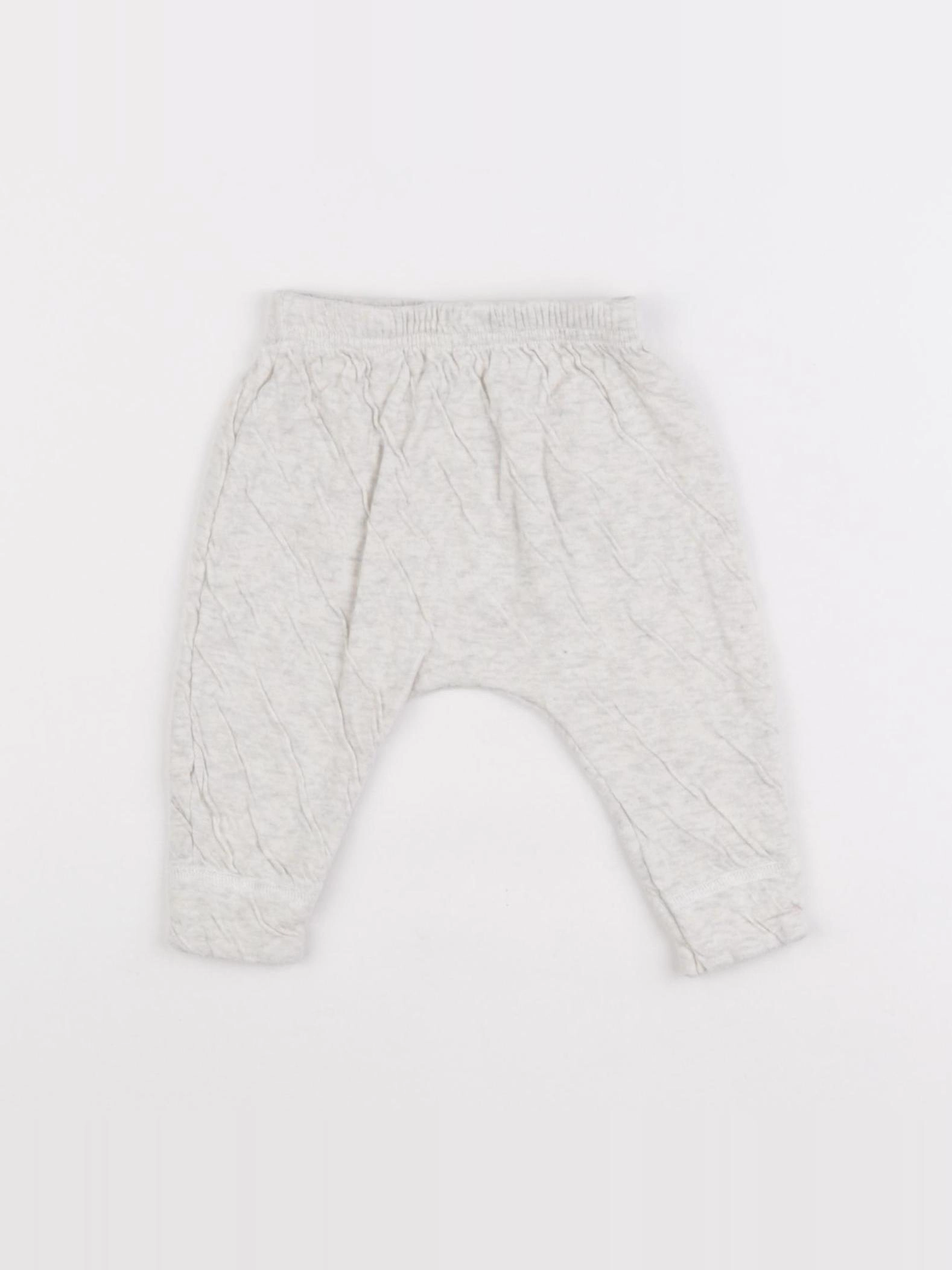 Petit Bateau - sarouel gris - 6 mois