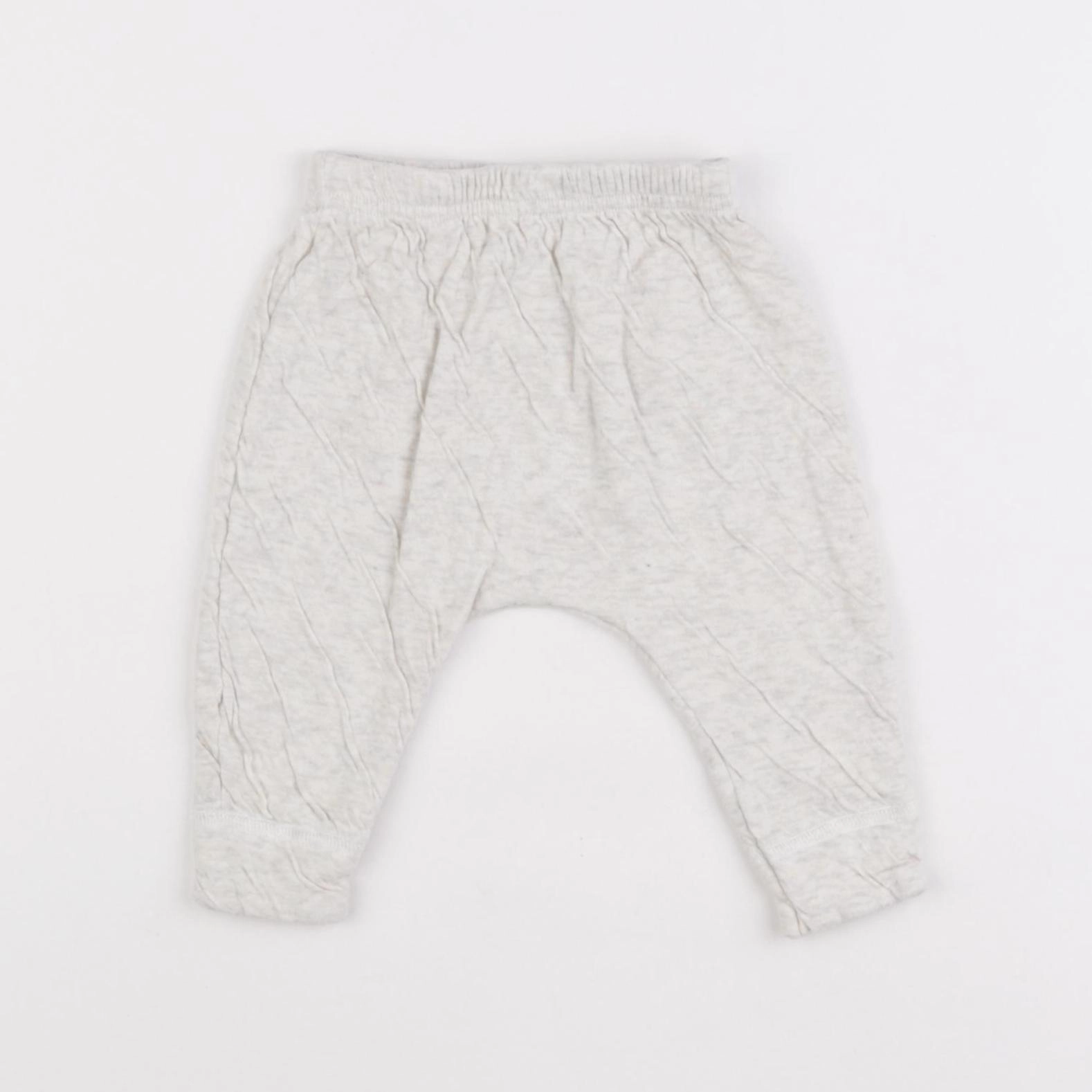 Petit Bateau - sarouel gris - 6 mois