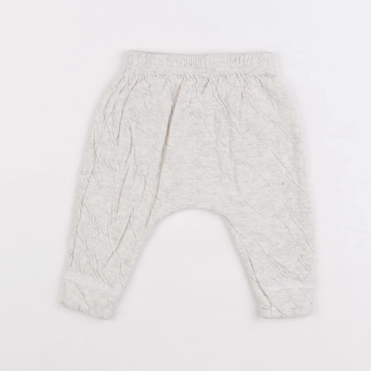 Petit Bateau - sarouel gris - 6 mois