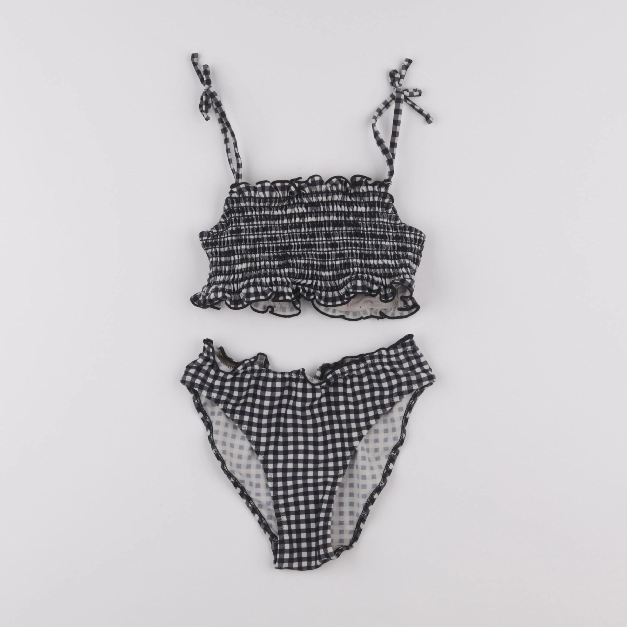 Vertbaudet - maillot de bain bleu, blanc - 8 ans