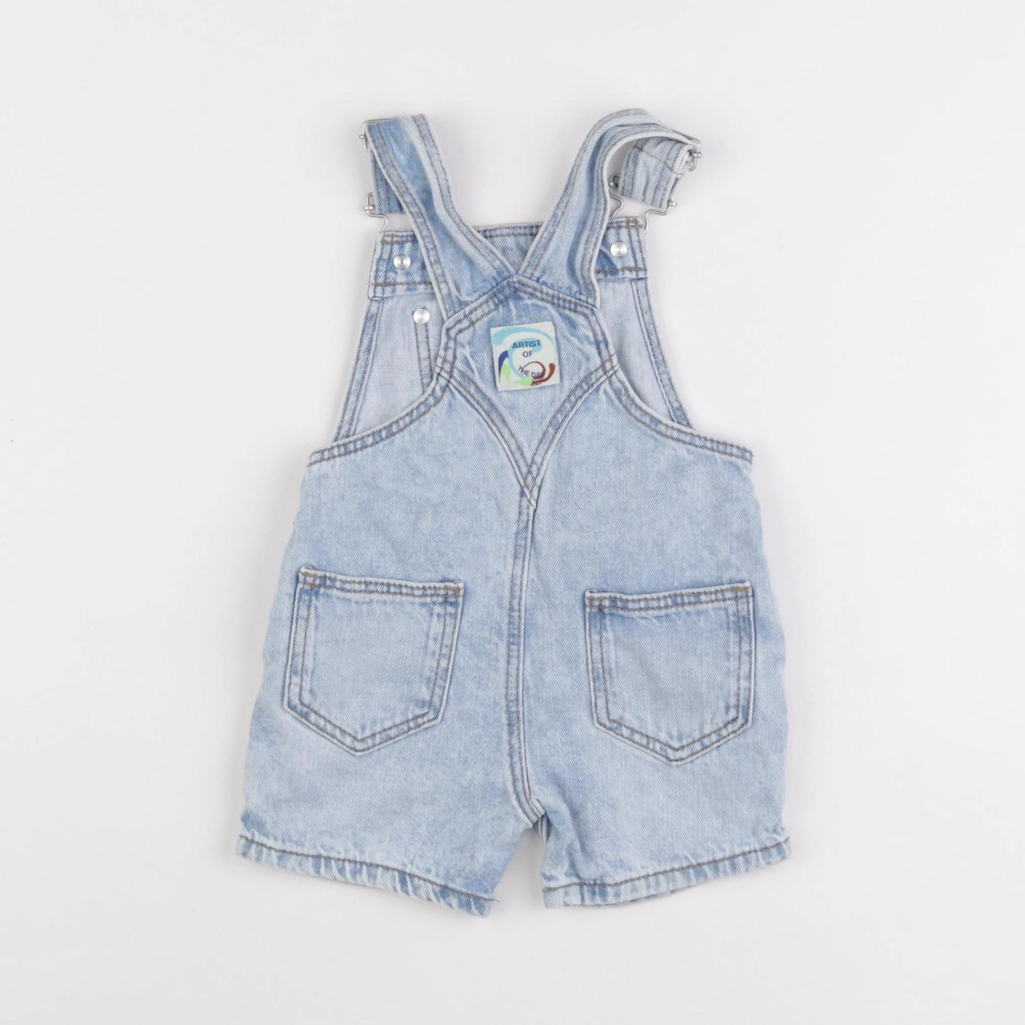 Zara - salopette bleu - 3/6 mois