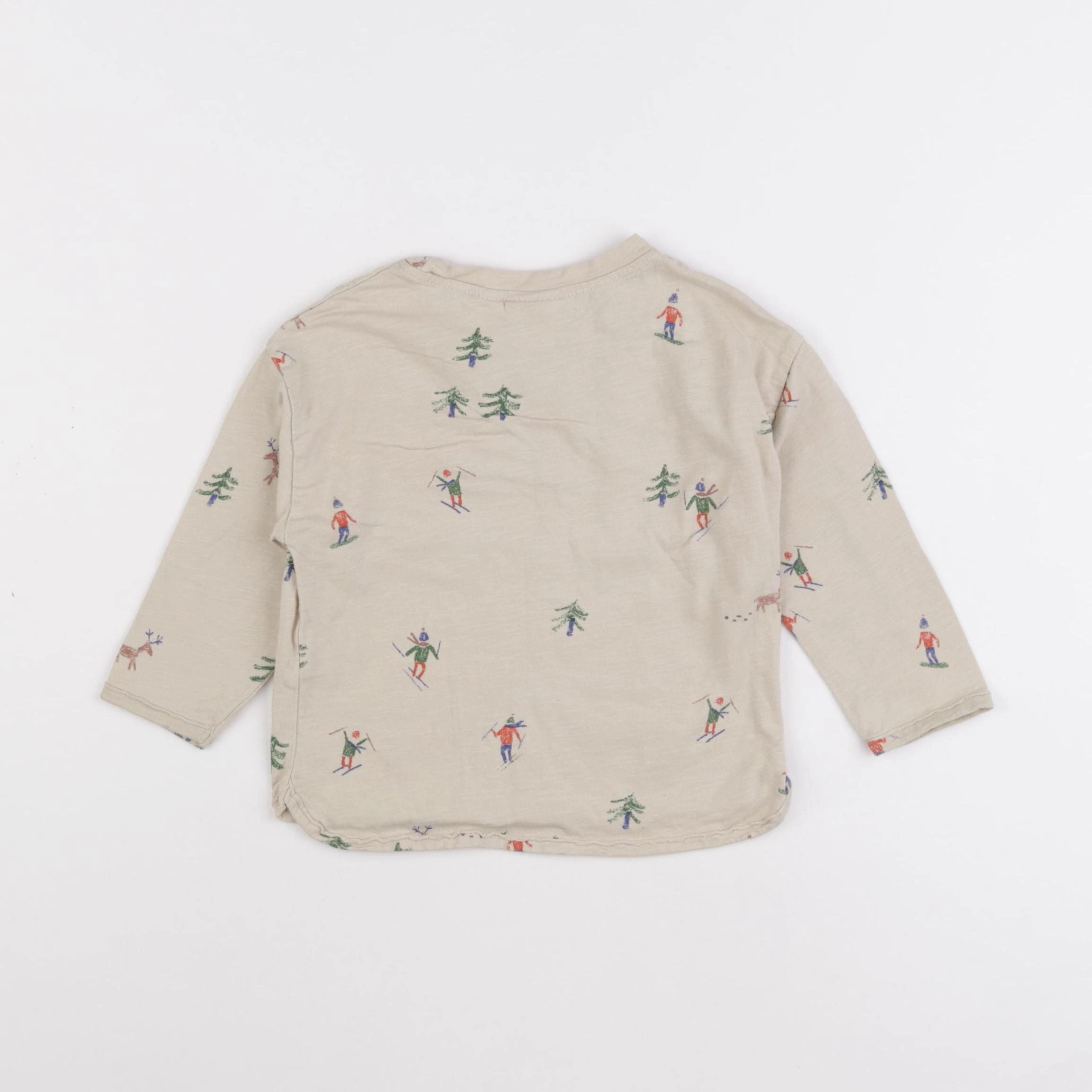 Zara - tee-shirt beige - 9/12 mois