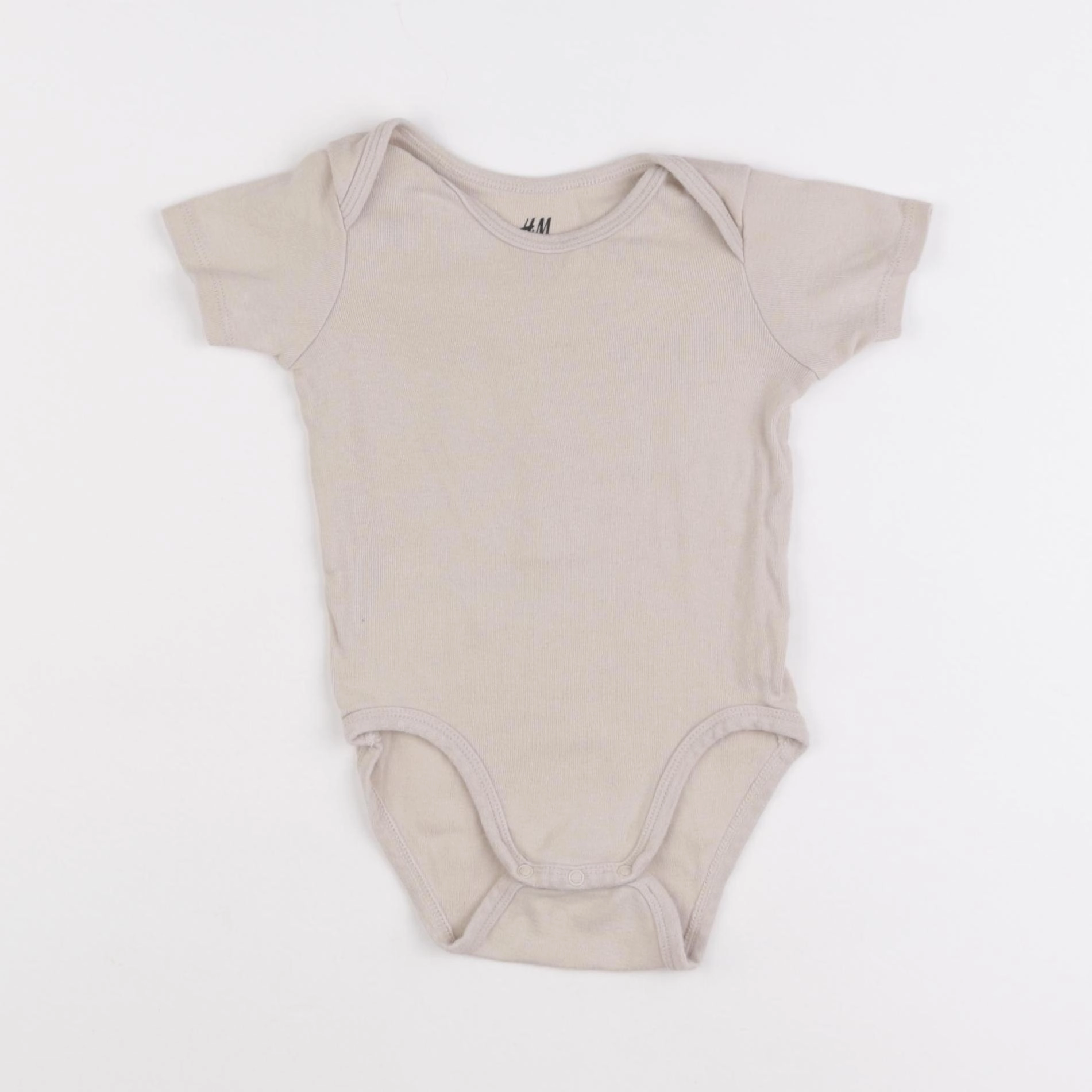 H&M - body beige - 6/9 mois