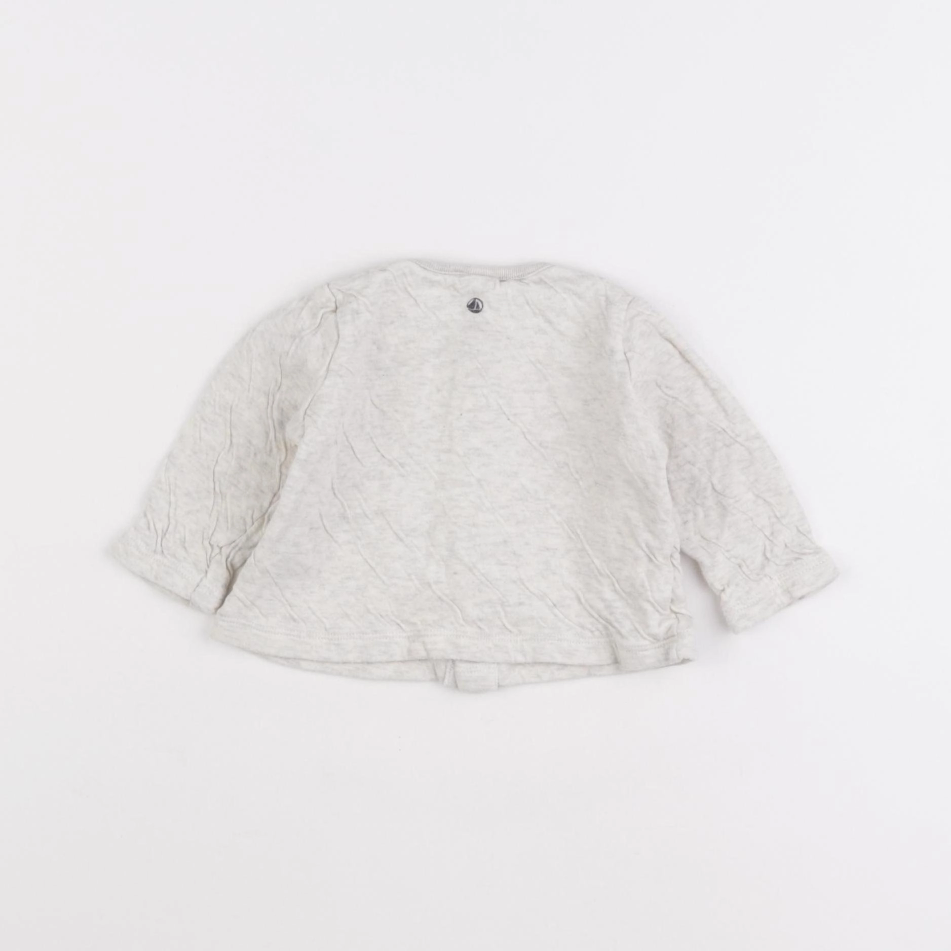 Petit Bateau - gilet gris - 6 mois