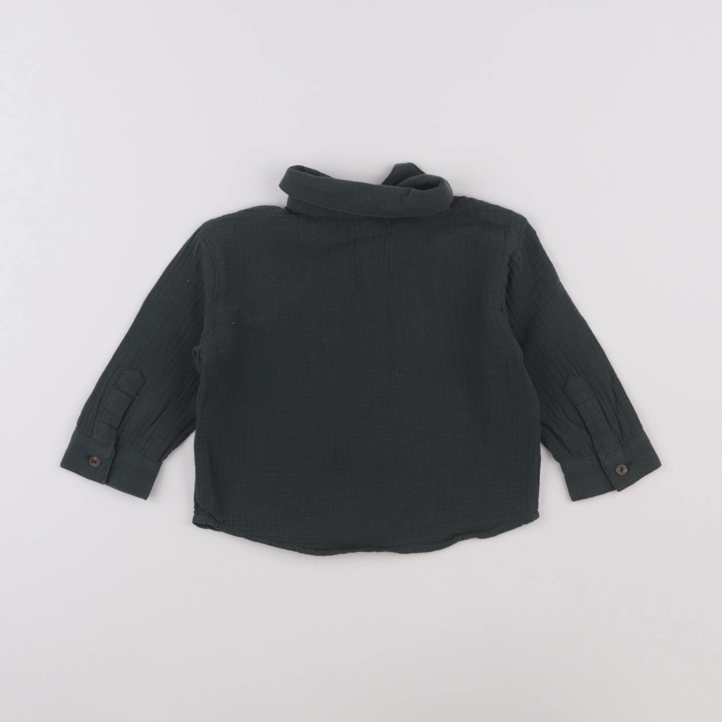 Vertbaudet - chemise vert - 2 ans
