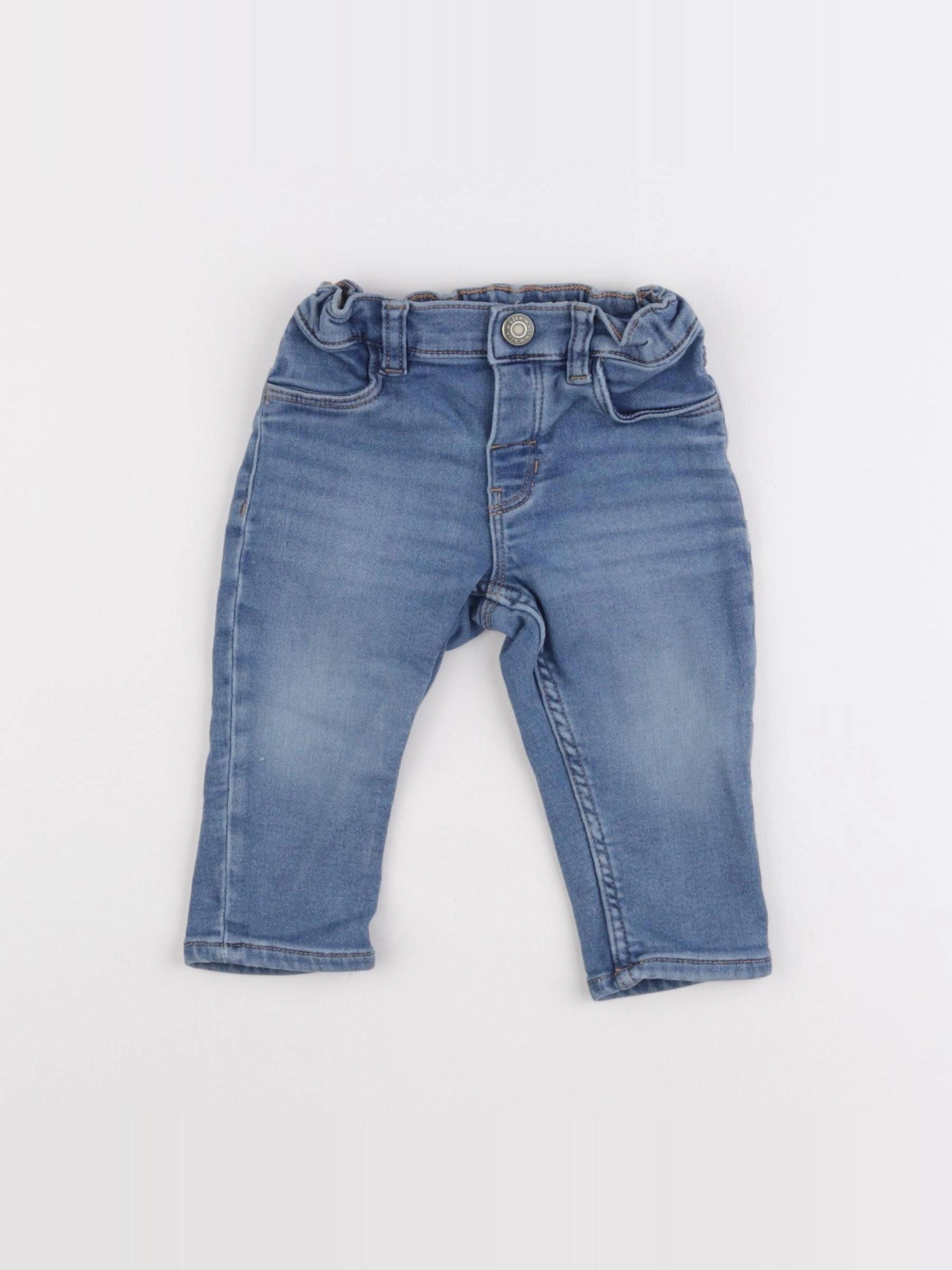 H&M - jegging bleu - 6/9 mois
