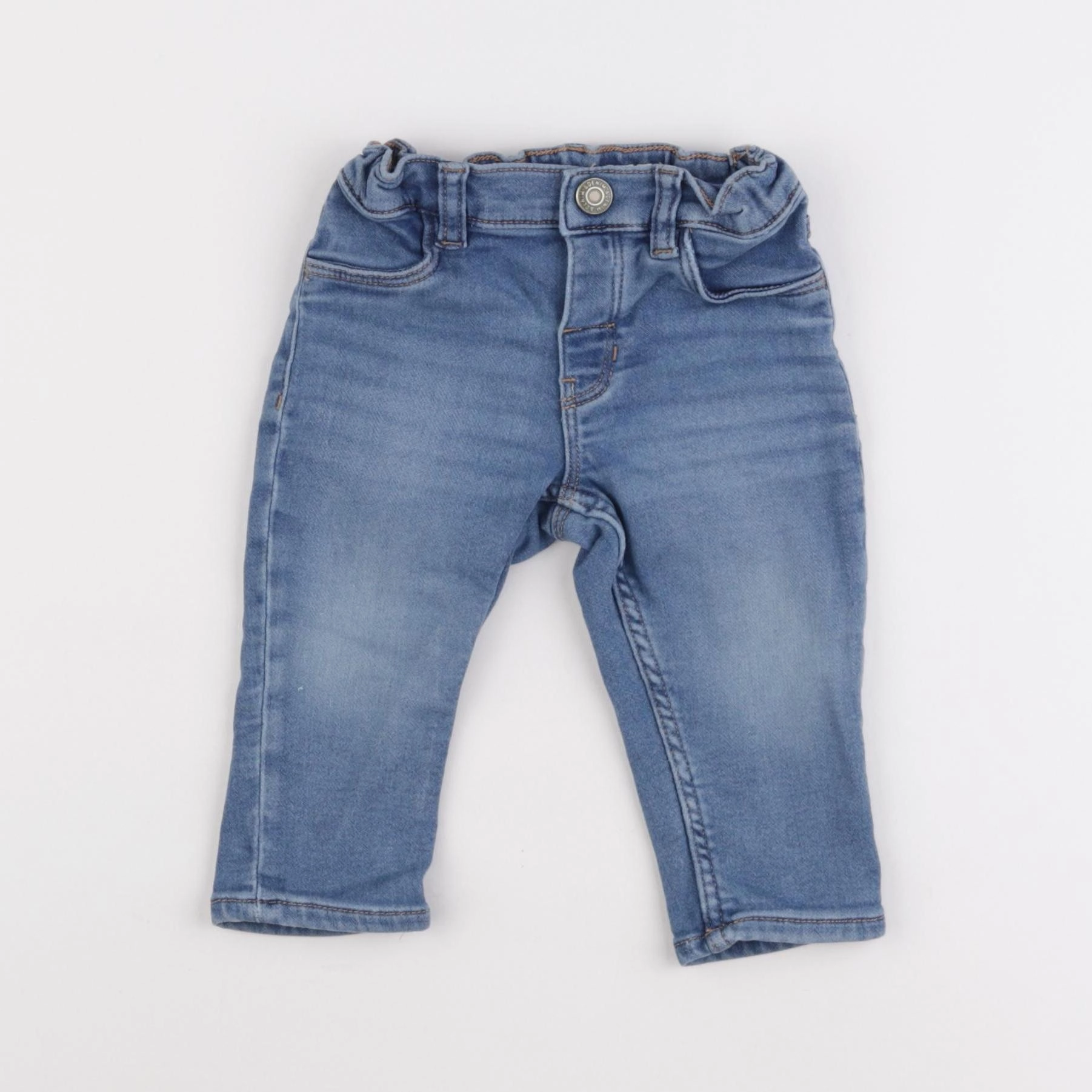 H&M - jegging bleu - 6/9 mois