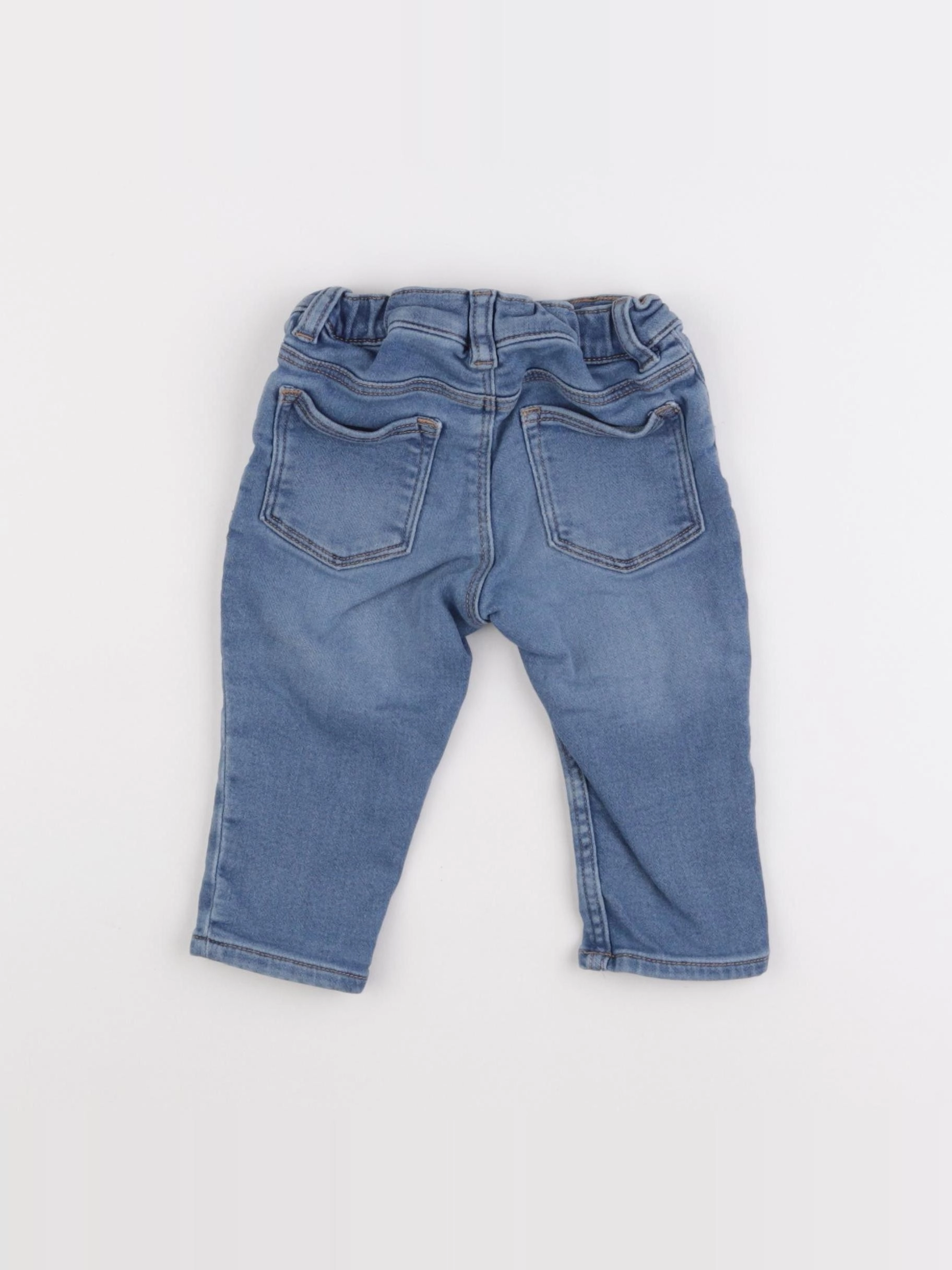 H&M - jegging bleu - 6/9 mois