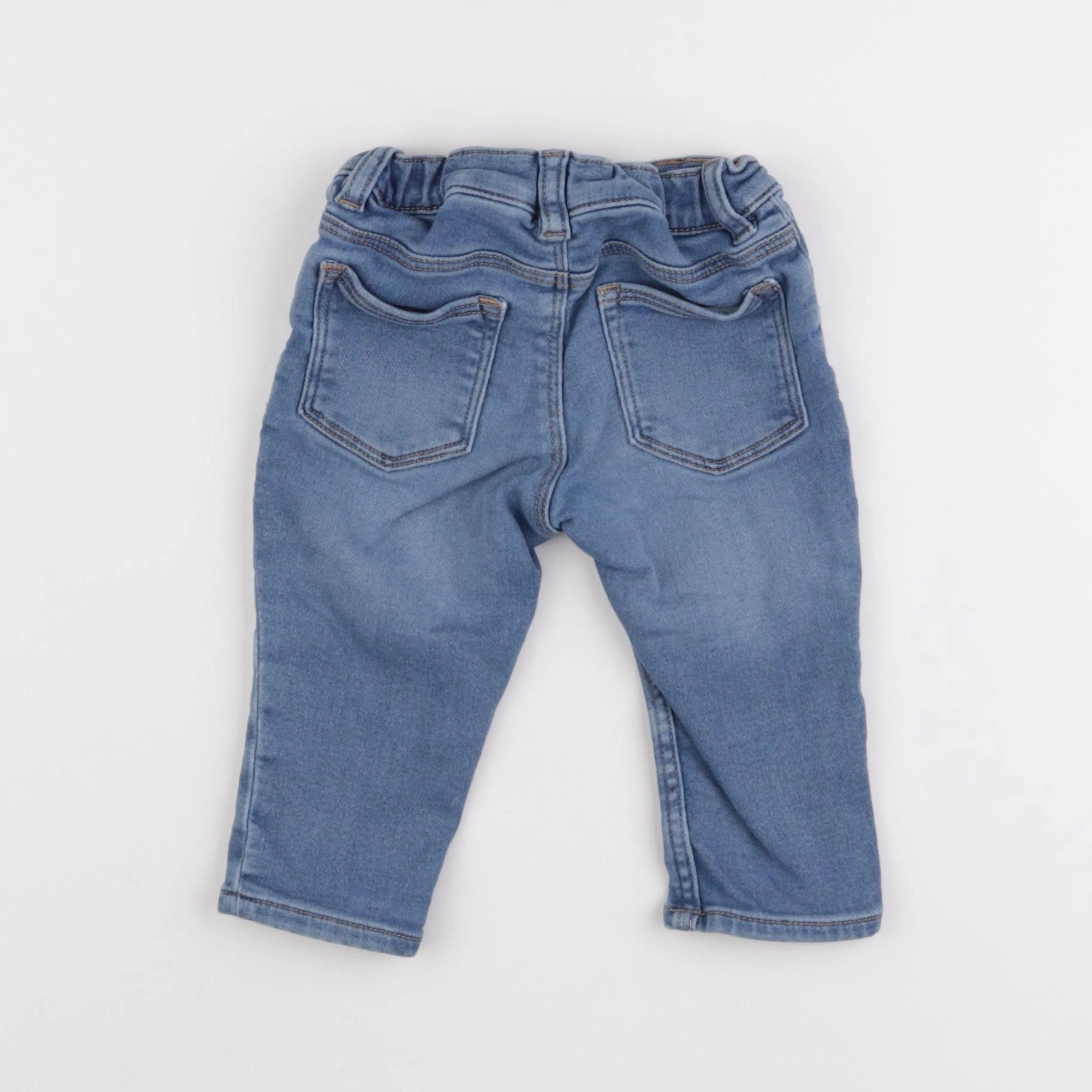 H&M - jegging bleu - 6/9 mois