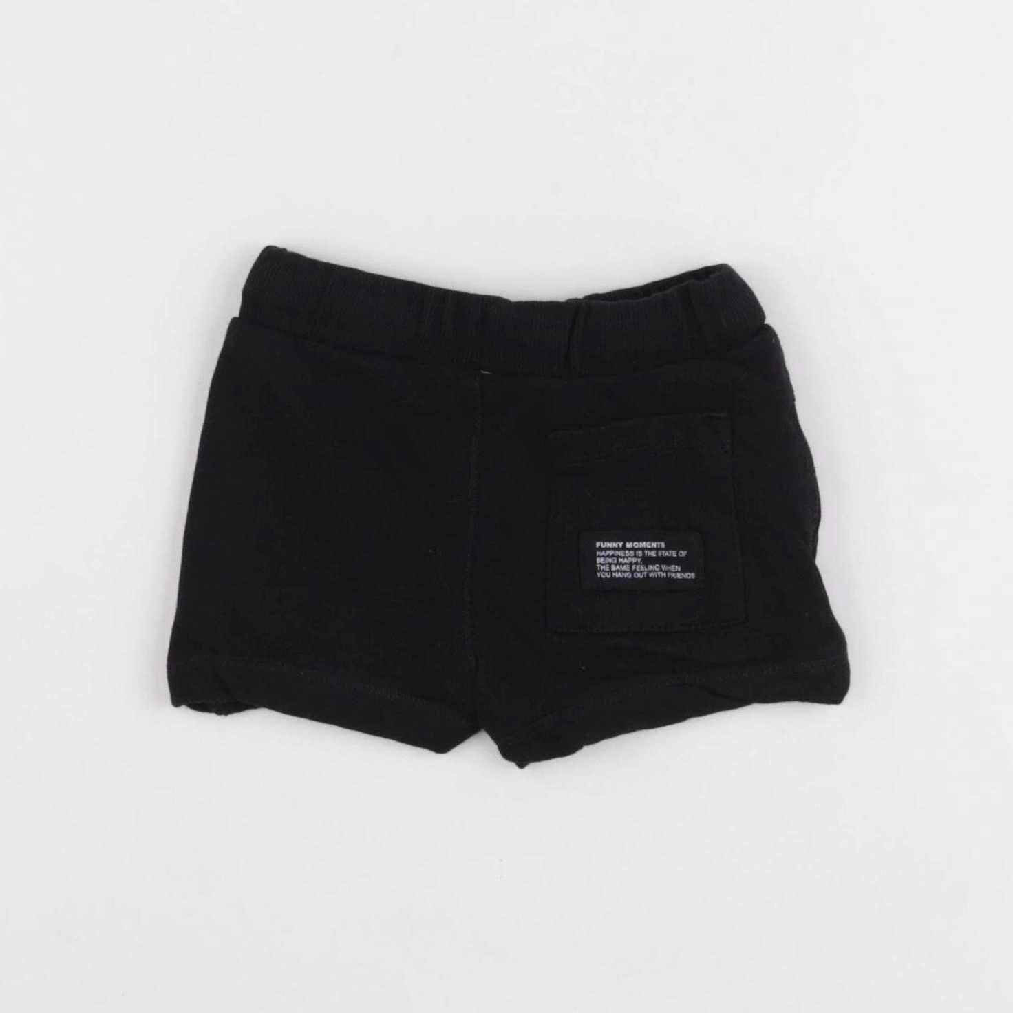 Zara - short noir - 3/6 mois