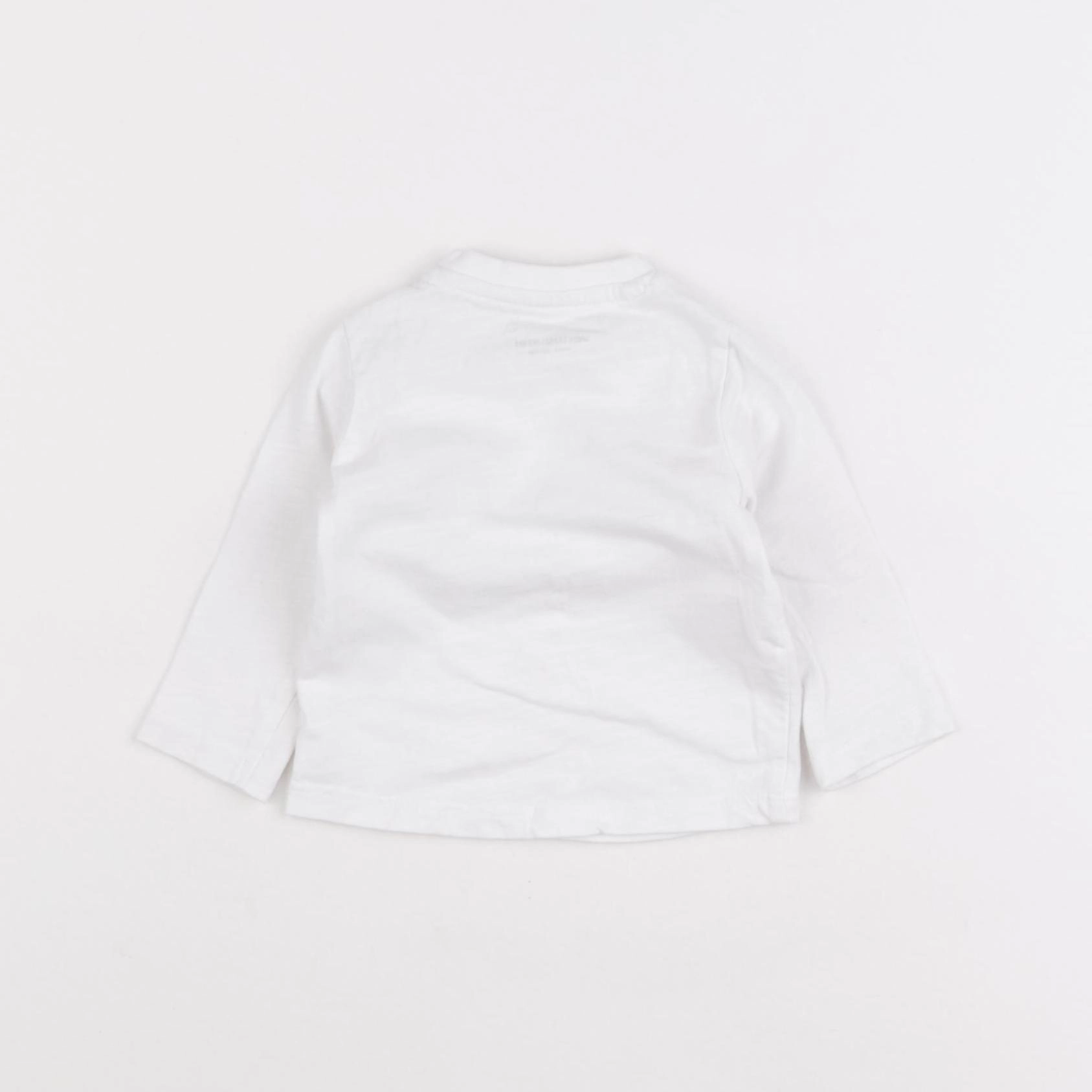 Vertbaudet - tee-shirt blanc - 3 mois