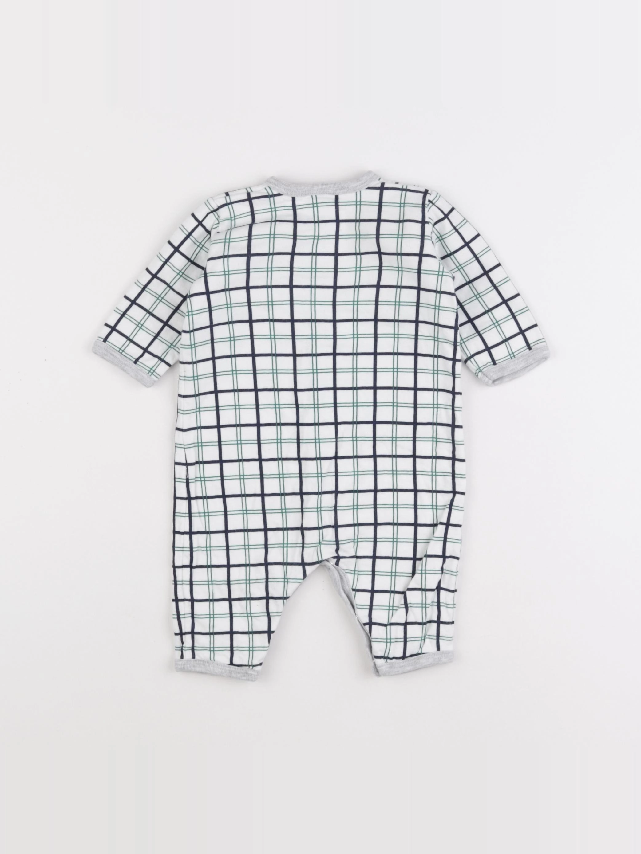 Petit Bateau - combinaison coton blanc - 3 mois