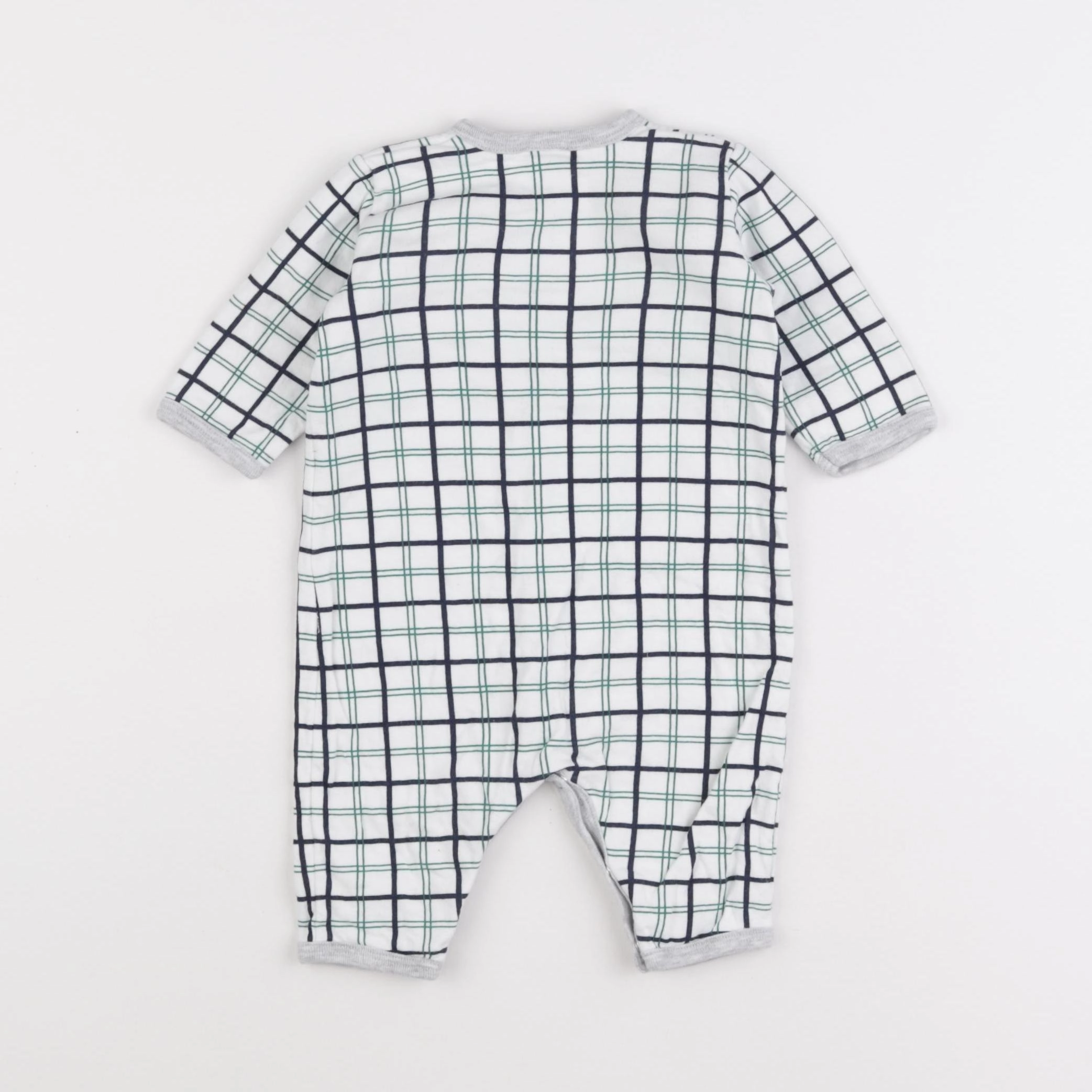 Petit Bateau - combinaison coton blanc - 3 mois