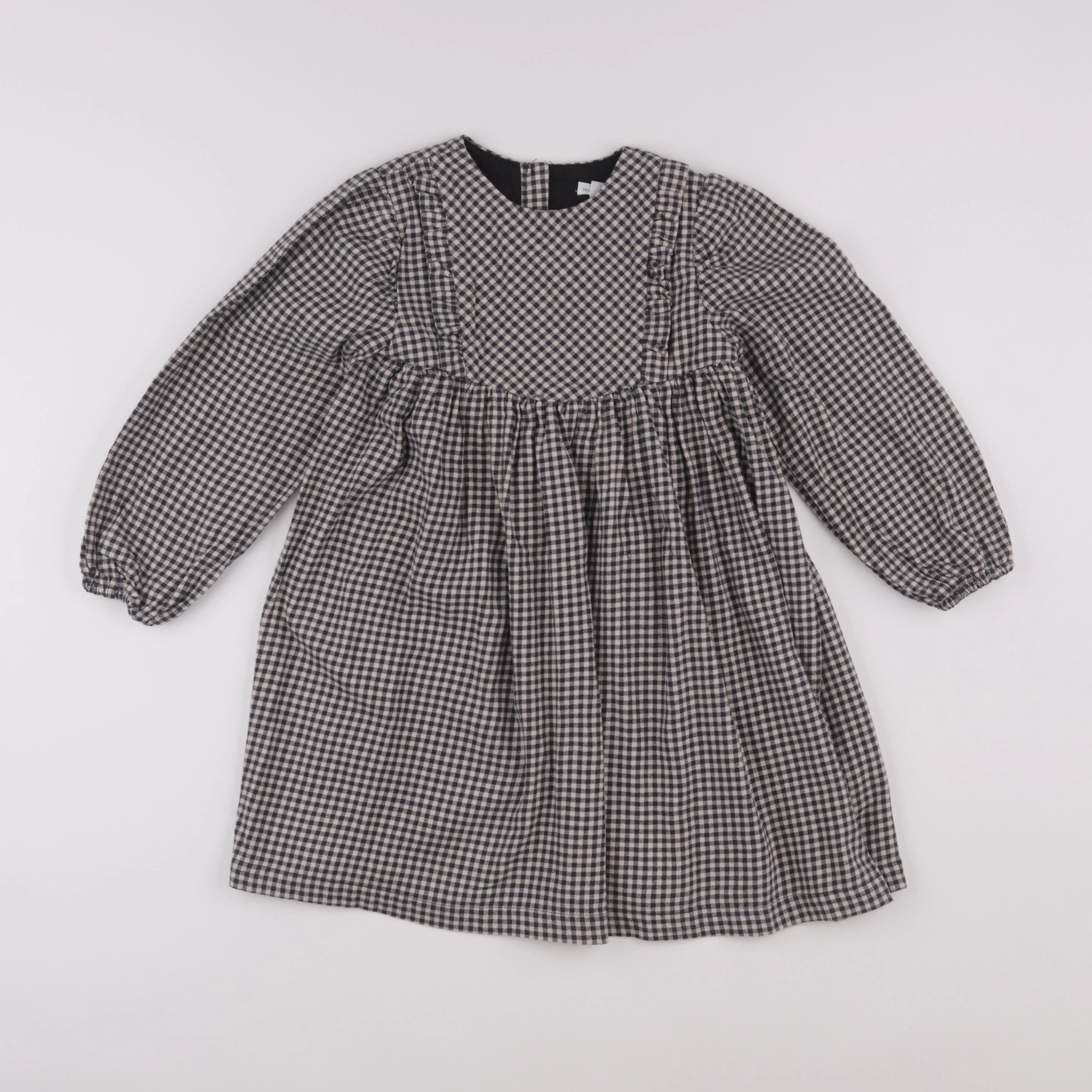 Vertbaudet - robe beige, noir - 8 ans