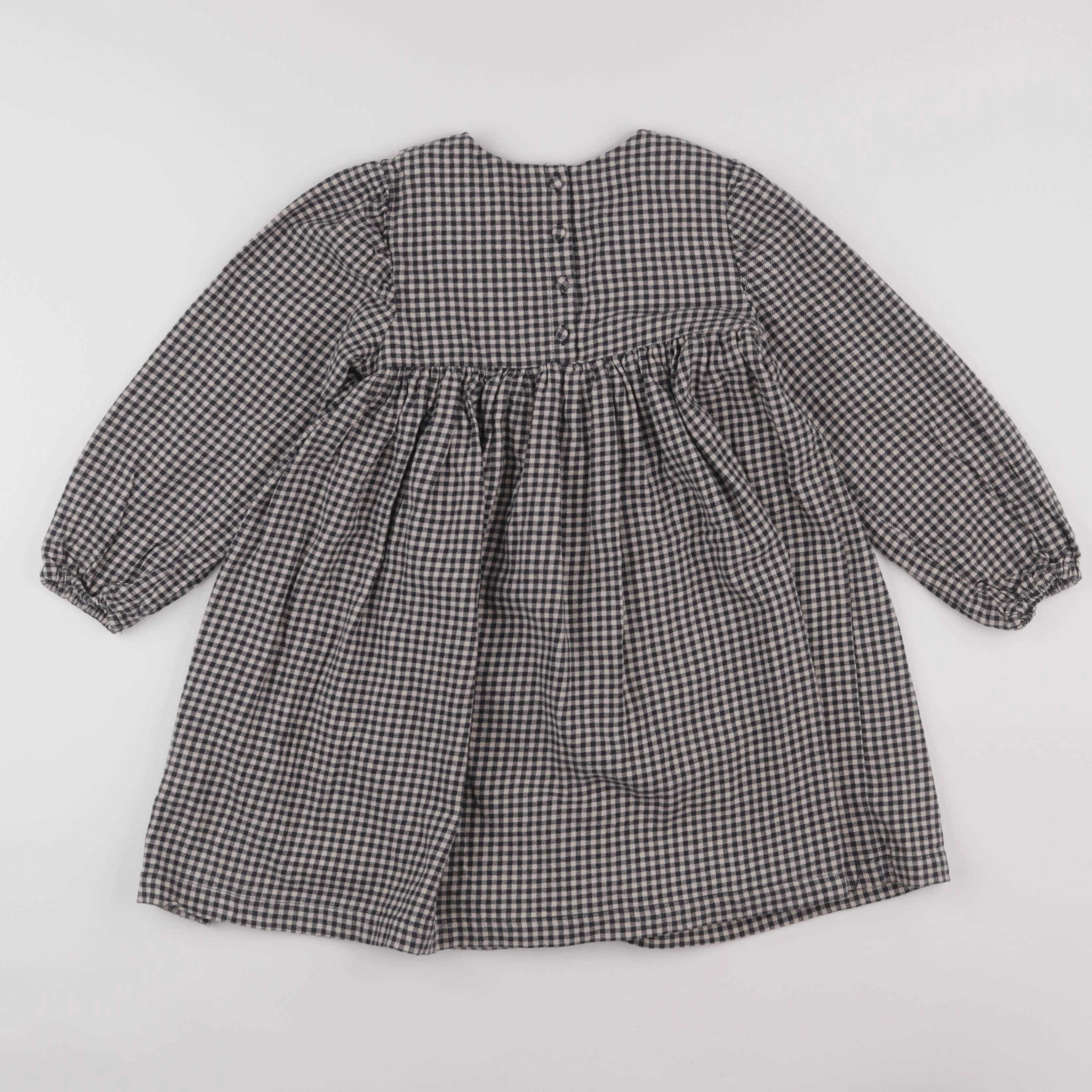 Vertbaudet - robe beige, noir - 8 ans