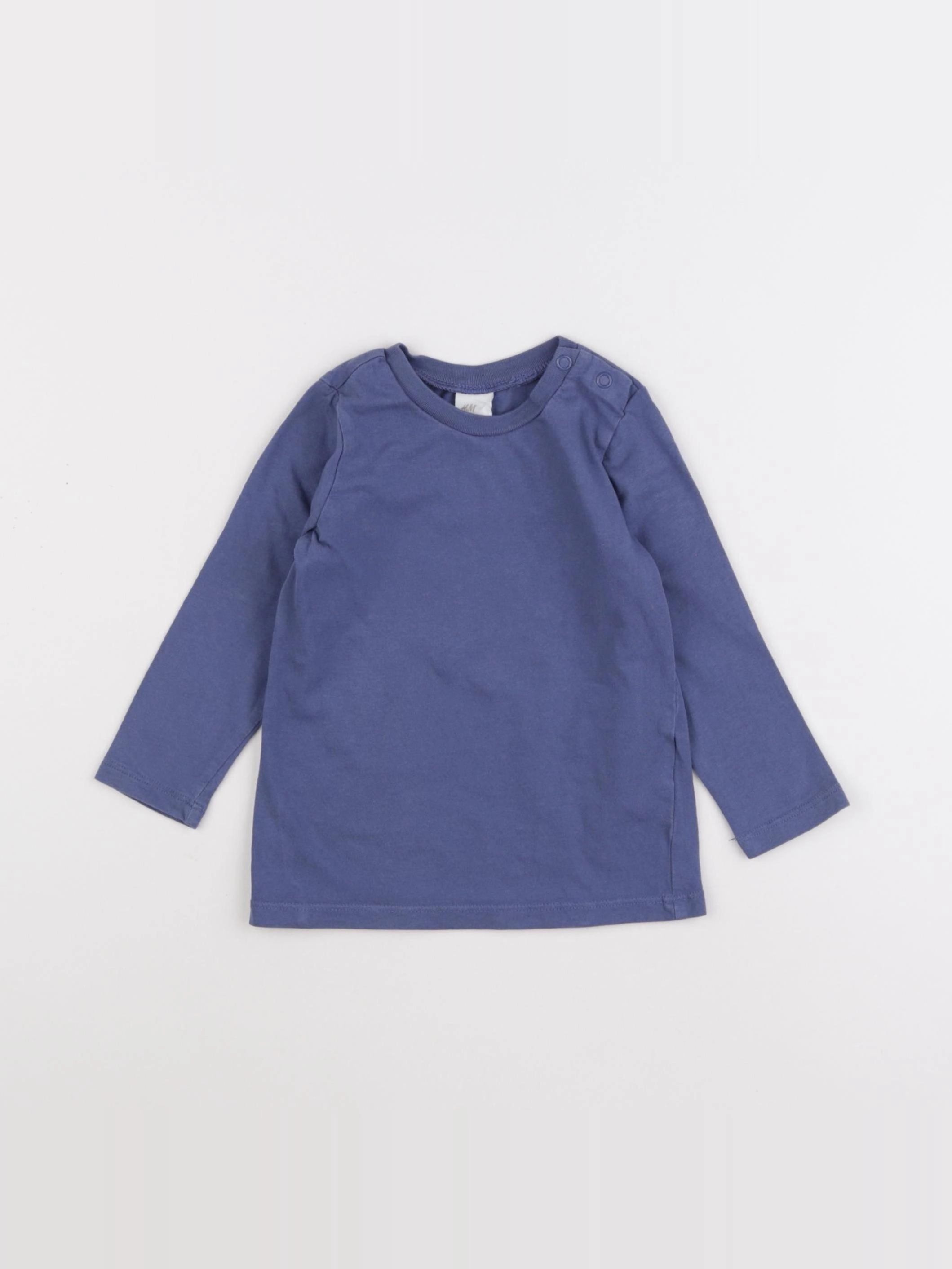 H&M - tee-shirt bleu - 9/12 mois