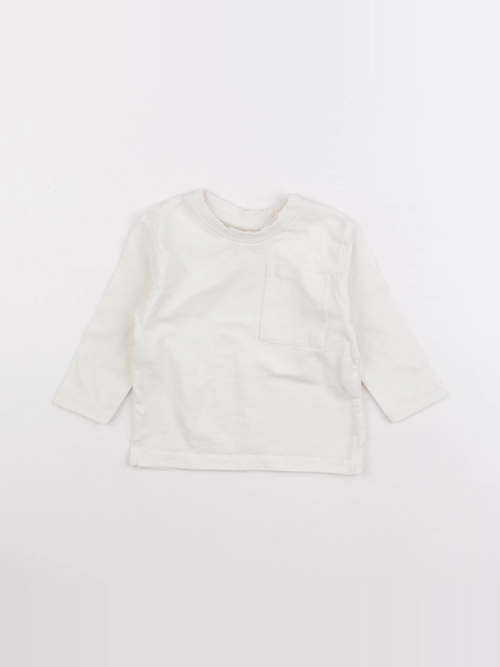 Zara - tee-shirt blanc - 3/6 mois