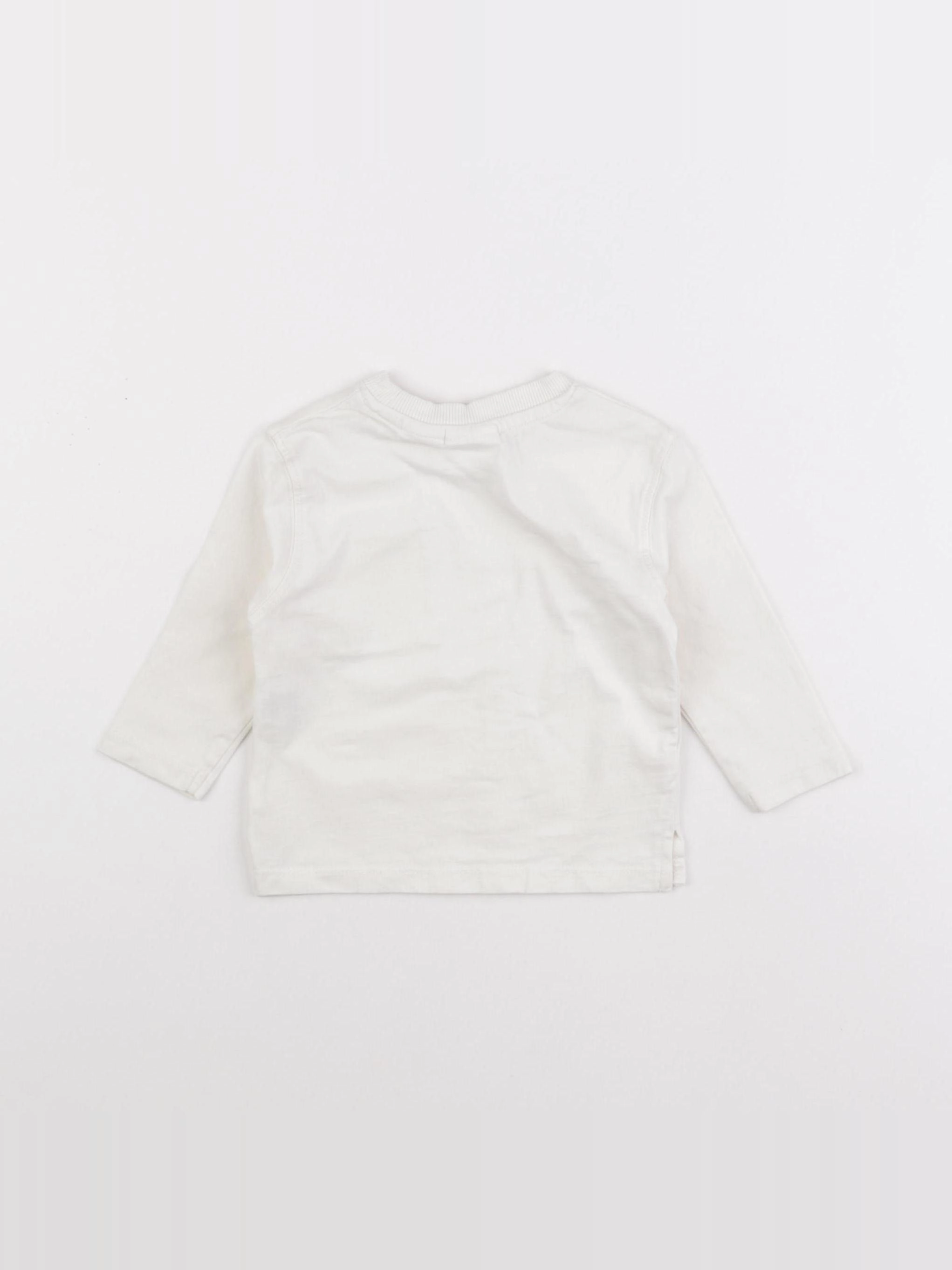 Zara - tee-shirt blanc - 3/6 mois