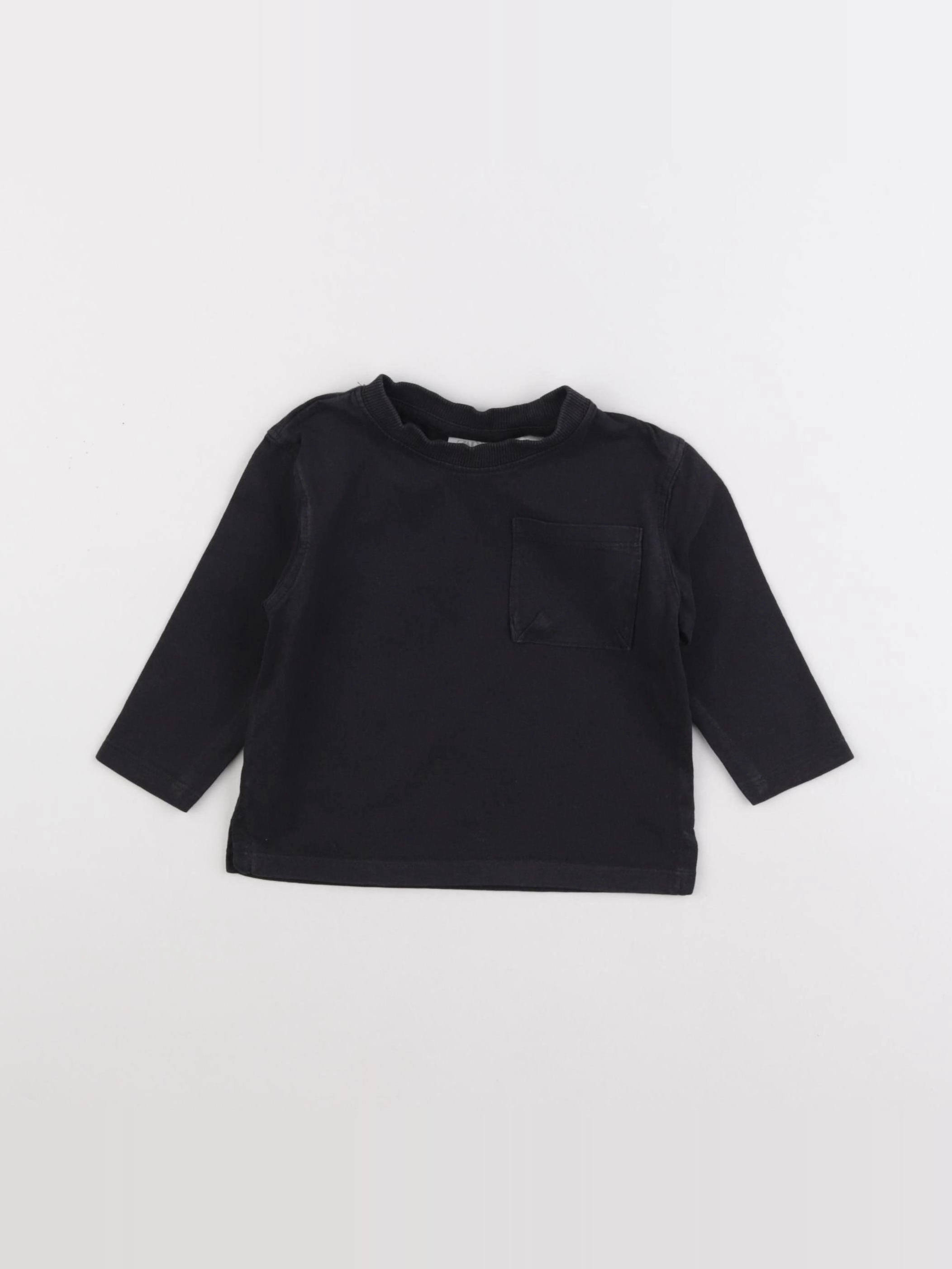 Zara - tee-shirt noir - 6/9 mois
