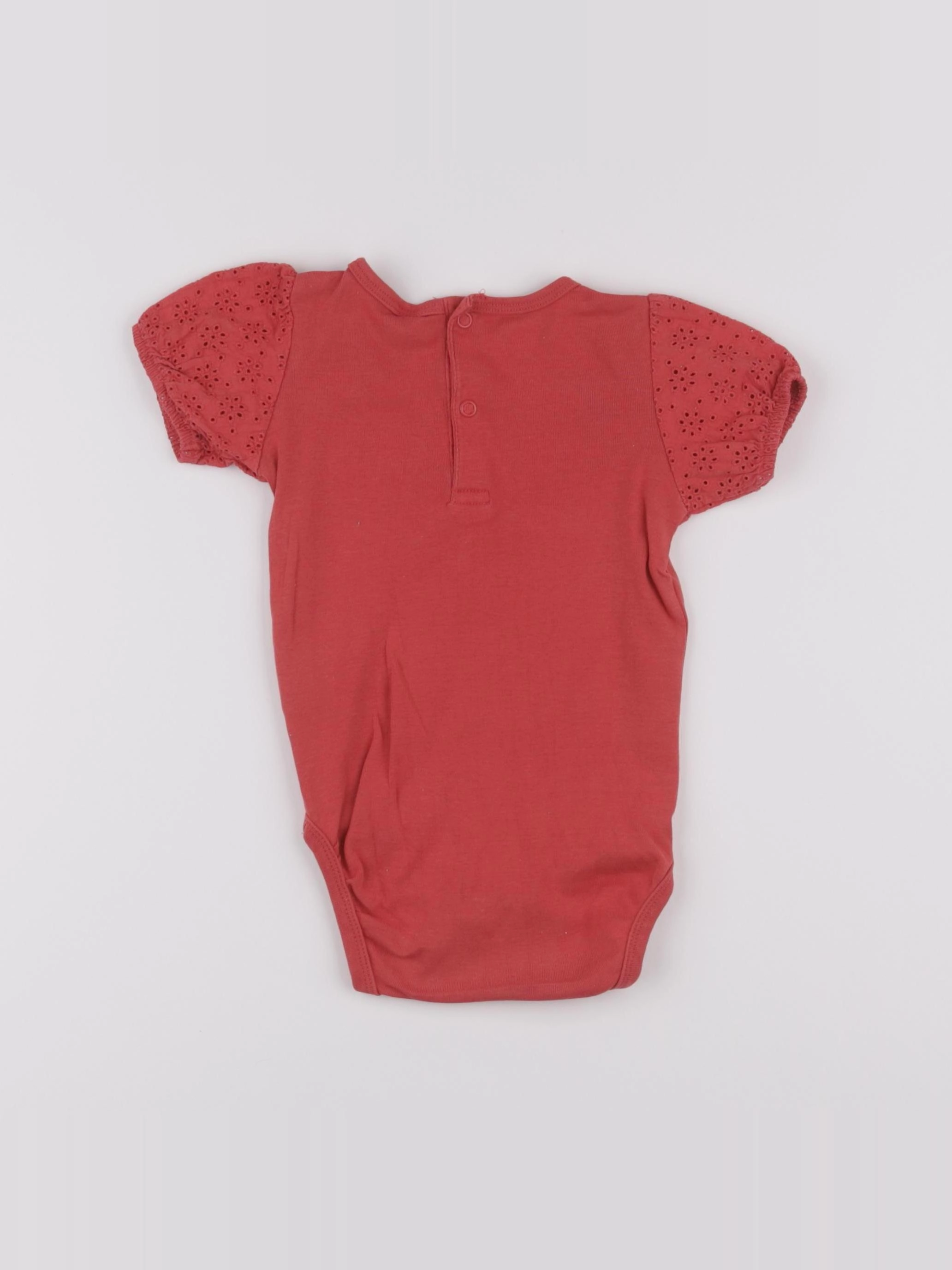H&M - body tee-shirt rose - 6/9 mois