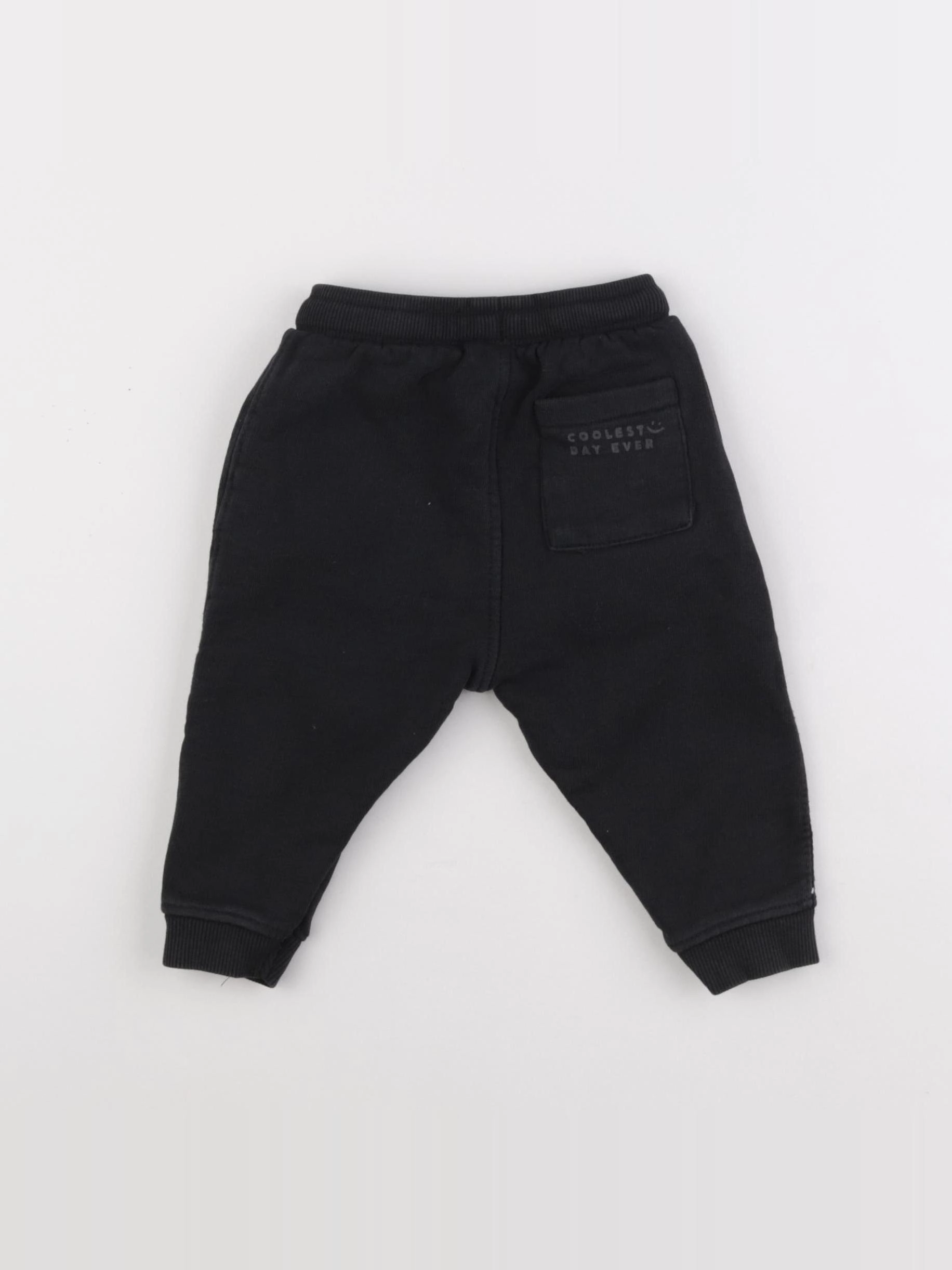 Zara - jogging noir - 9/12 mois