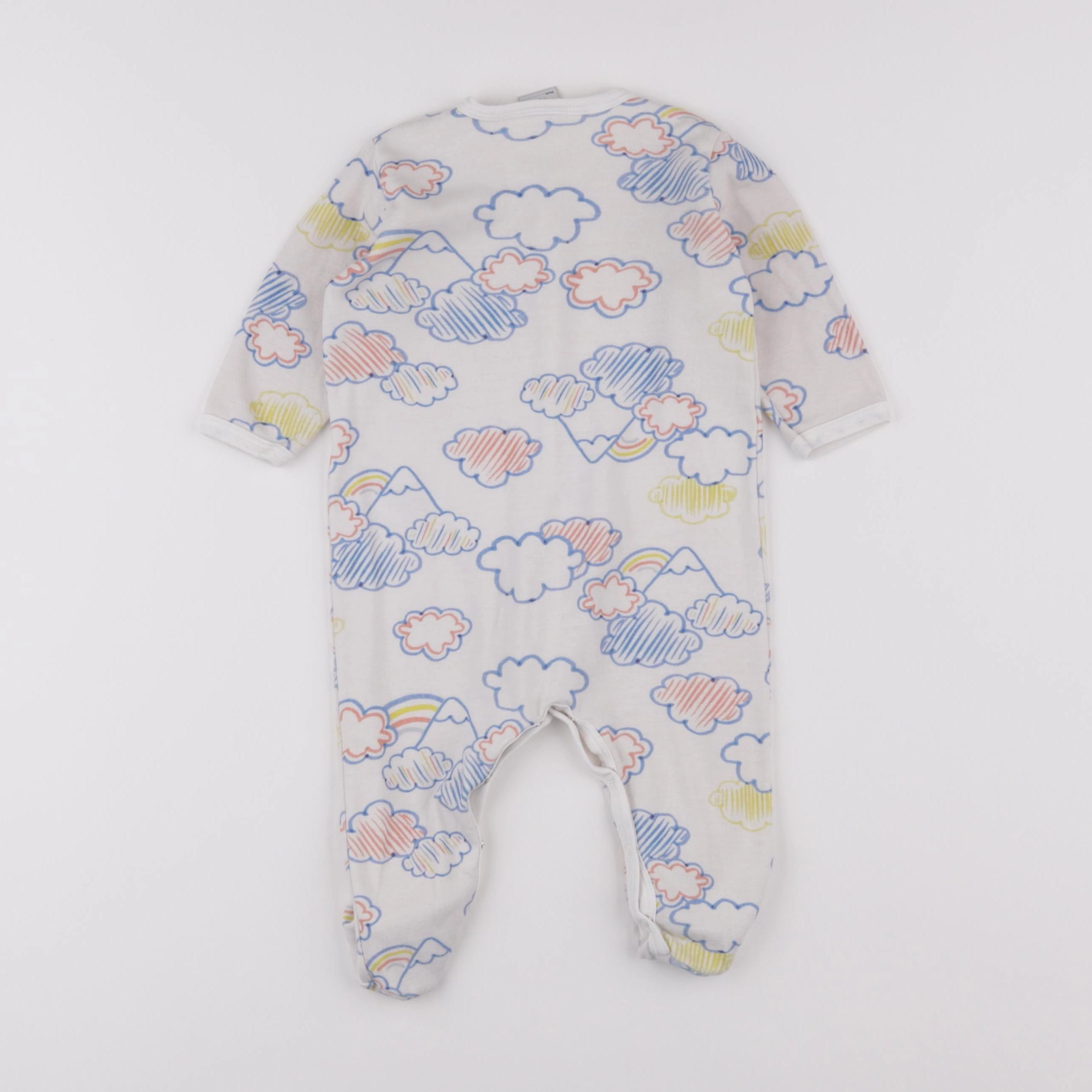 Petit Bateau - pyjama coton beige - 6 mois