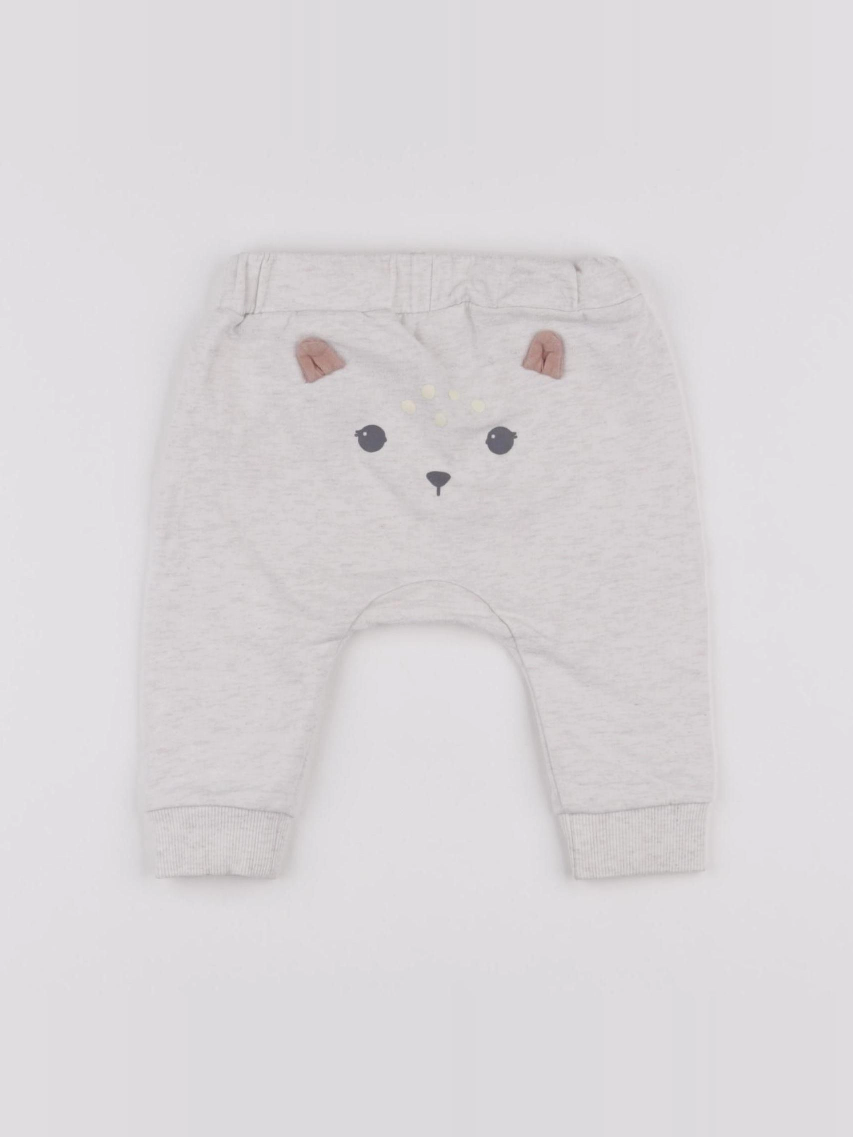 H&M - sarouel beige - 3/6 mois