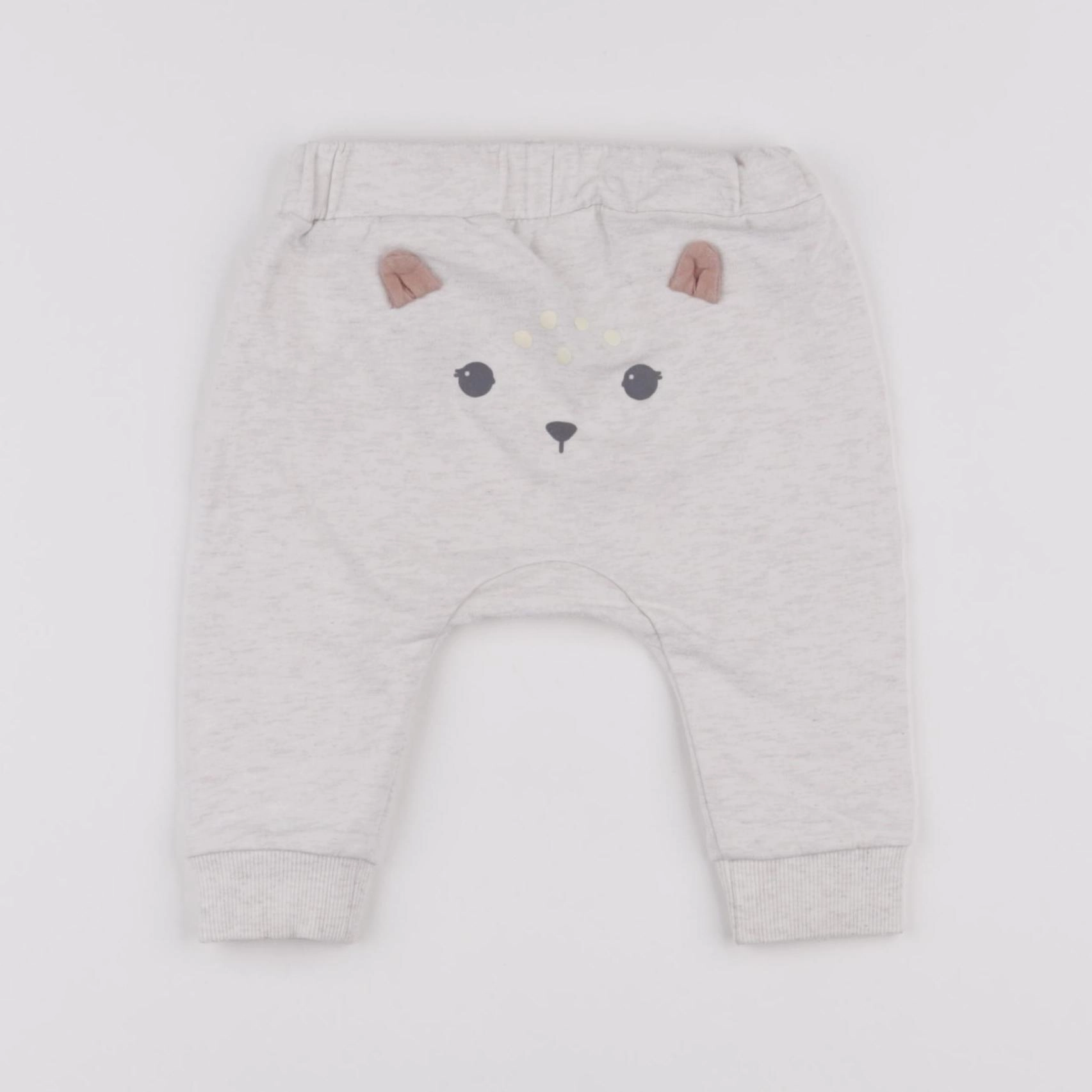 H&M - sarouel beige - 3/6 mois