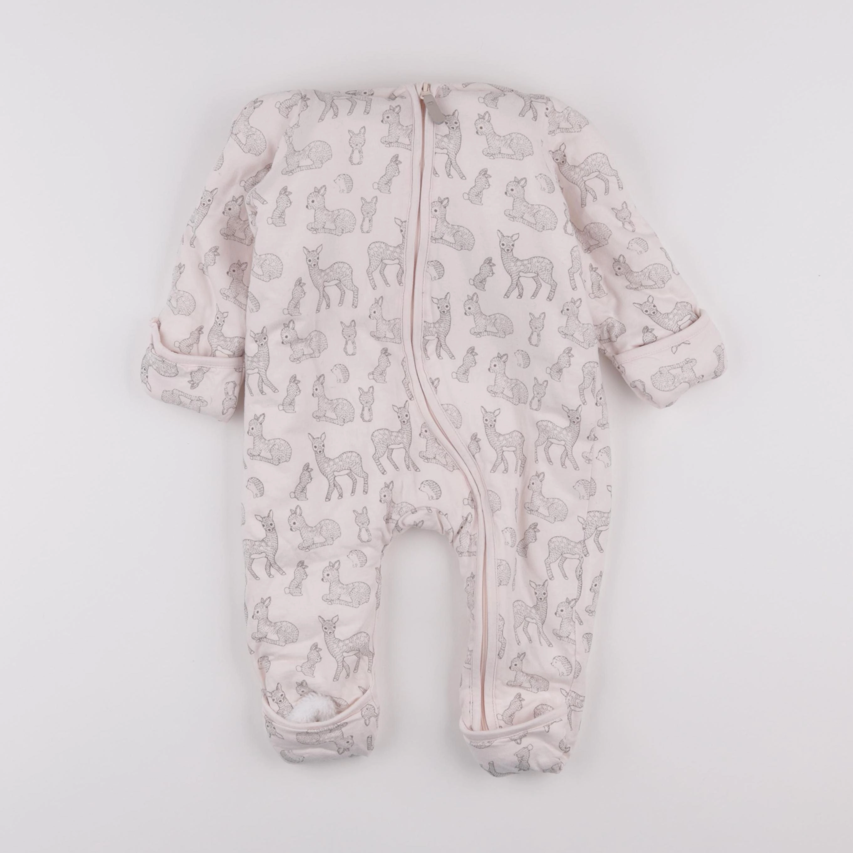 H&M - combi-pilote rose - 6/9 mois