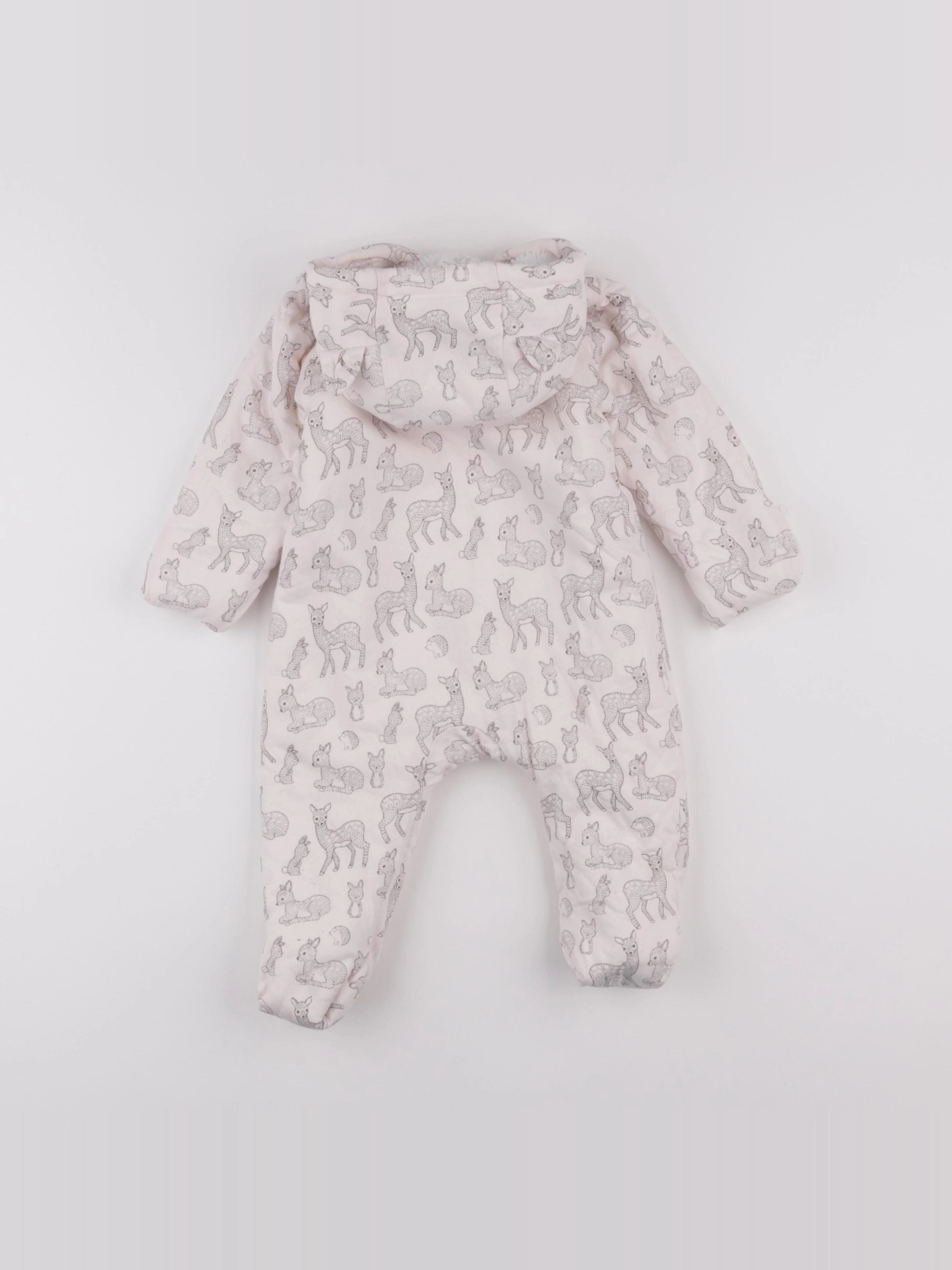 H&M - combi-pilote rose - 6/9 mois