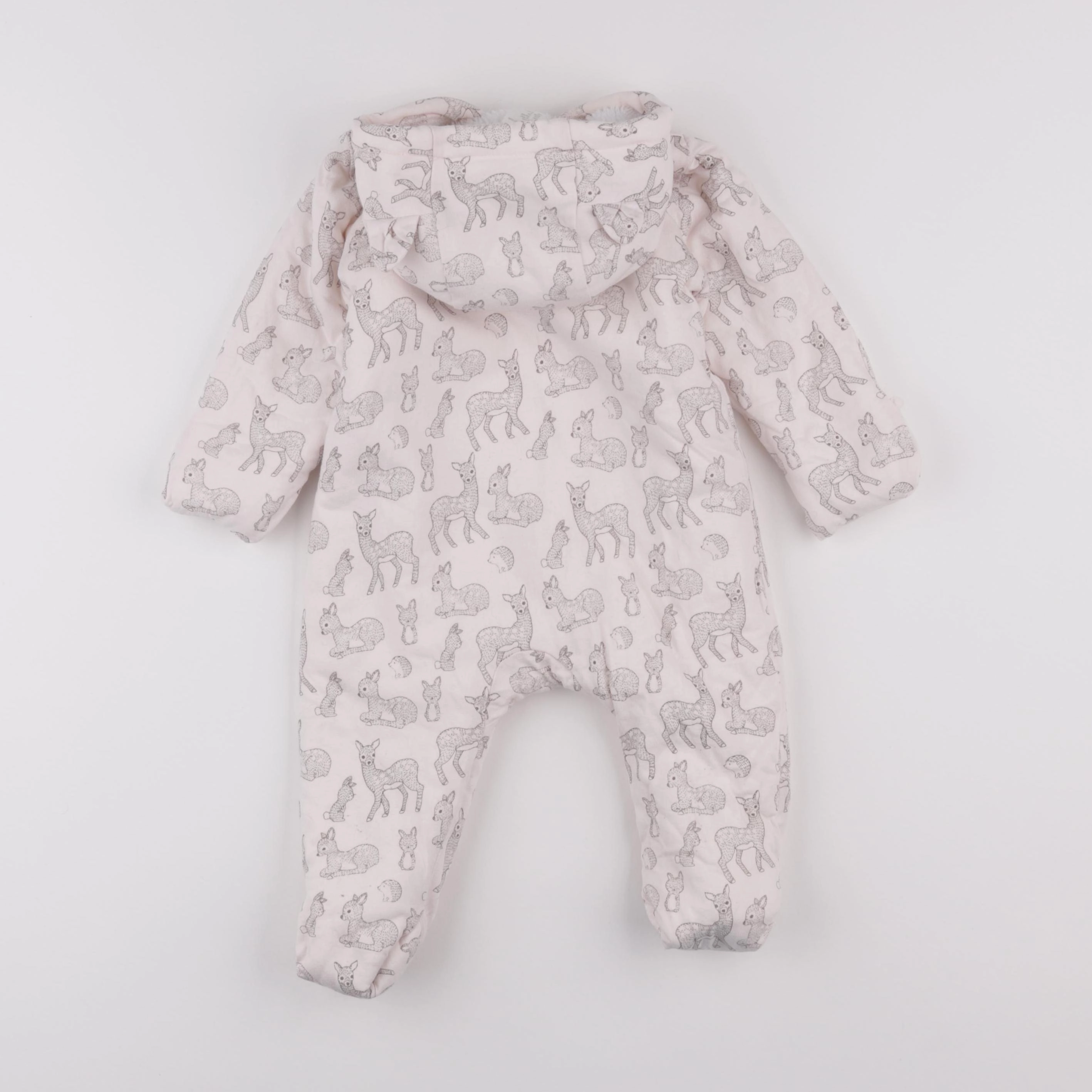H&M - combi-pilote rose - 6/9 mois
