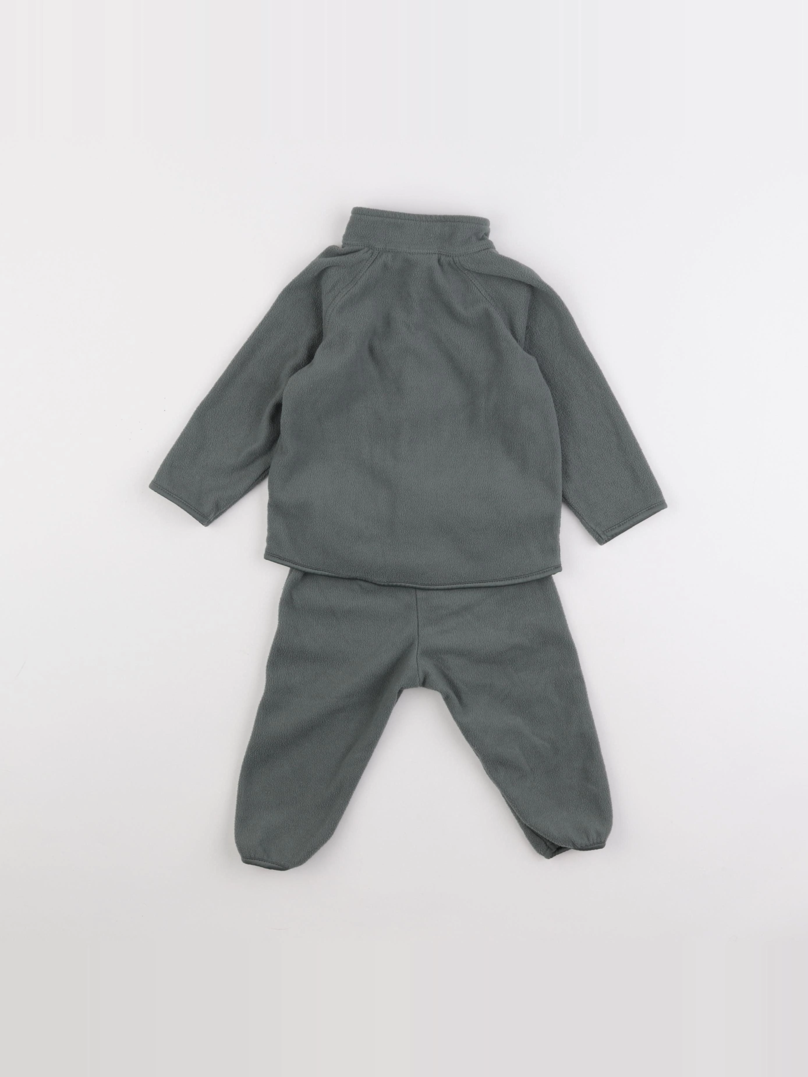 H&M - ensemble vert - 6/9 mois