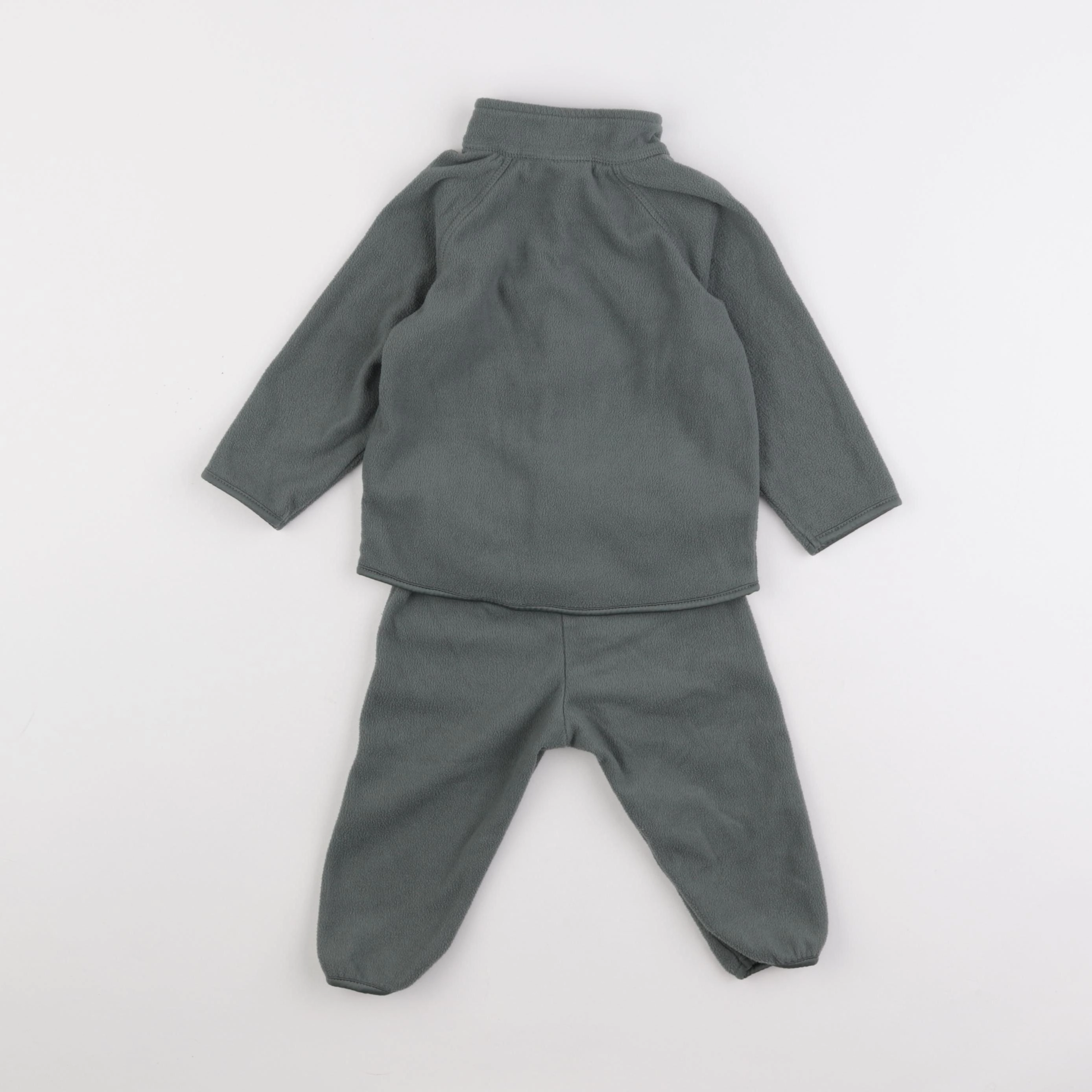 H&M - ensemble vert - 6/9 mois