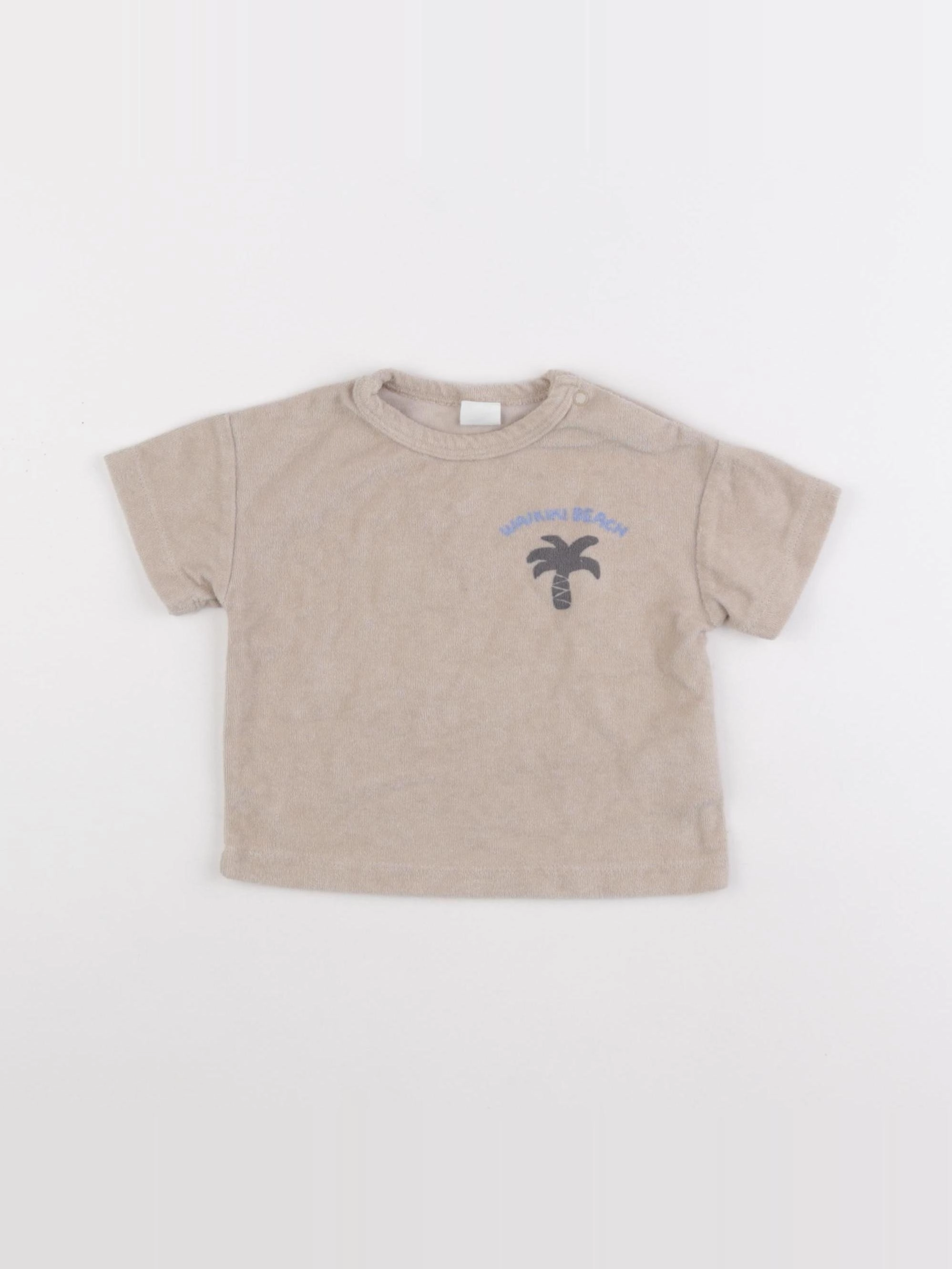 H&M - tee-shirt beige - 3/6 mois