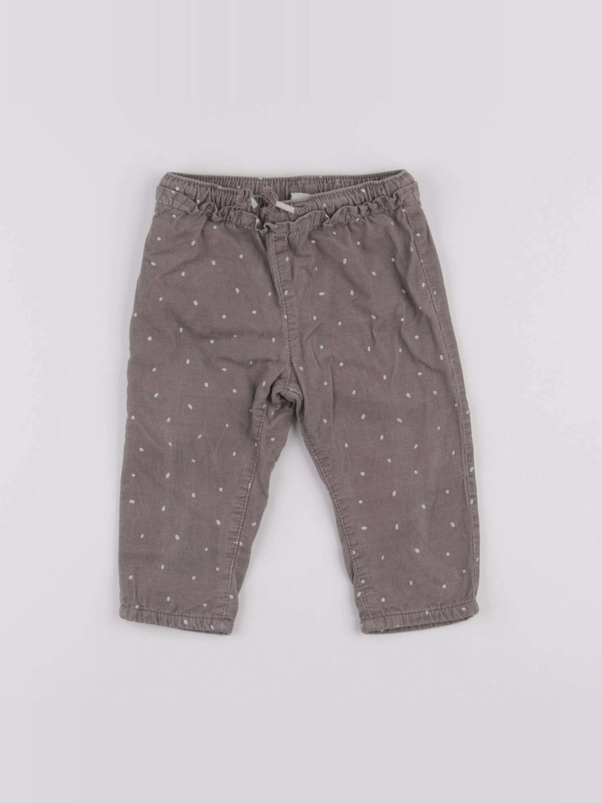 H&M - pantalon gris - 3/6 mois
