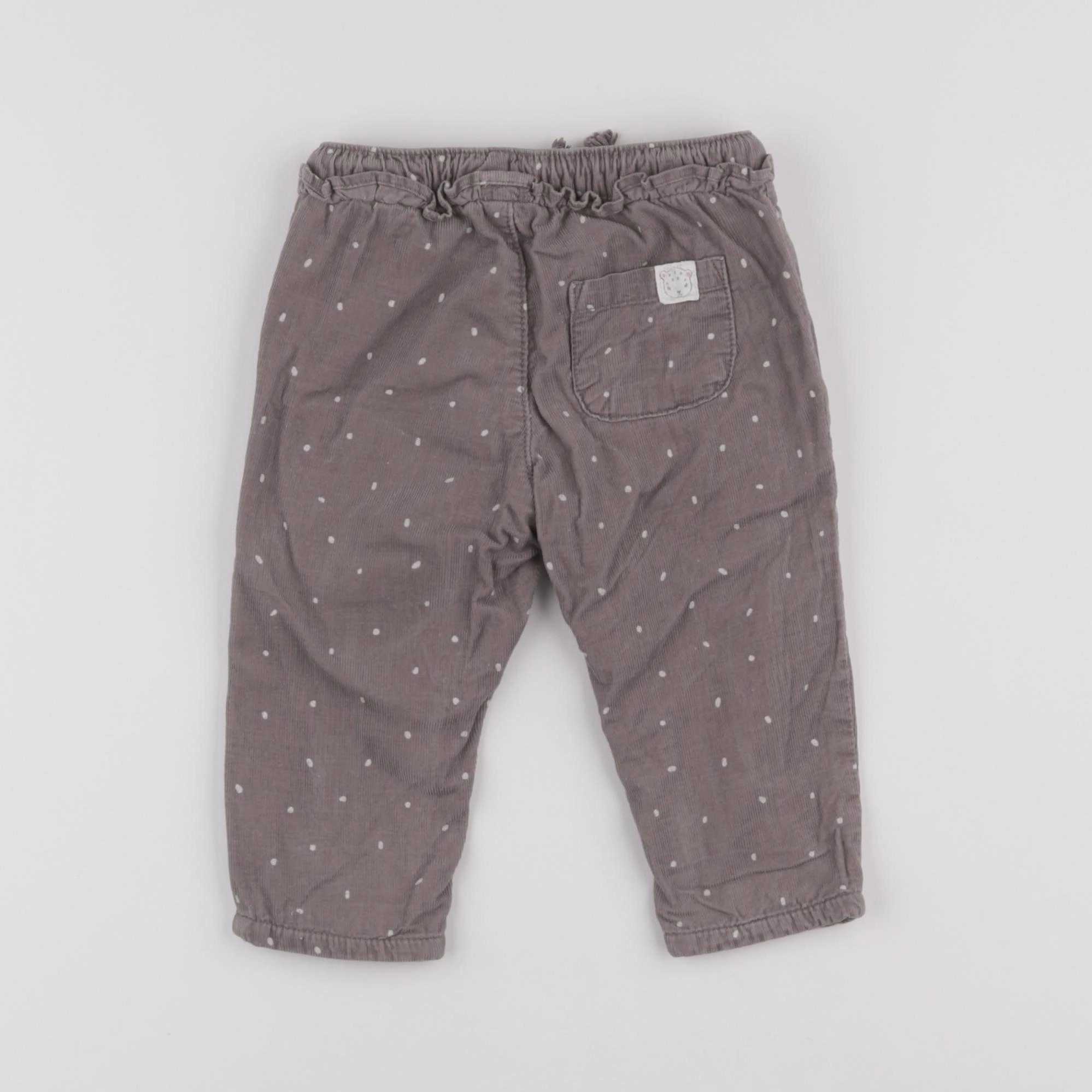 H&M - pantalon gris - 3/6 mois