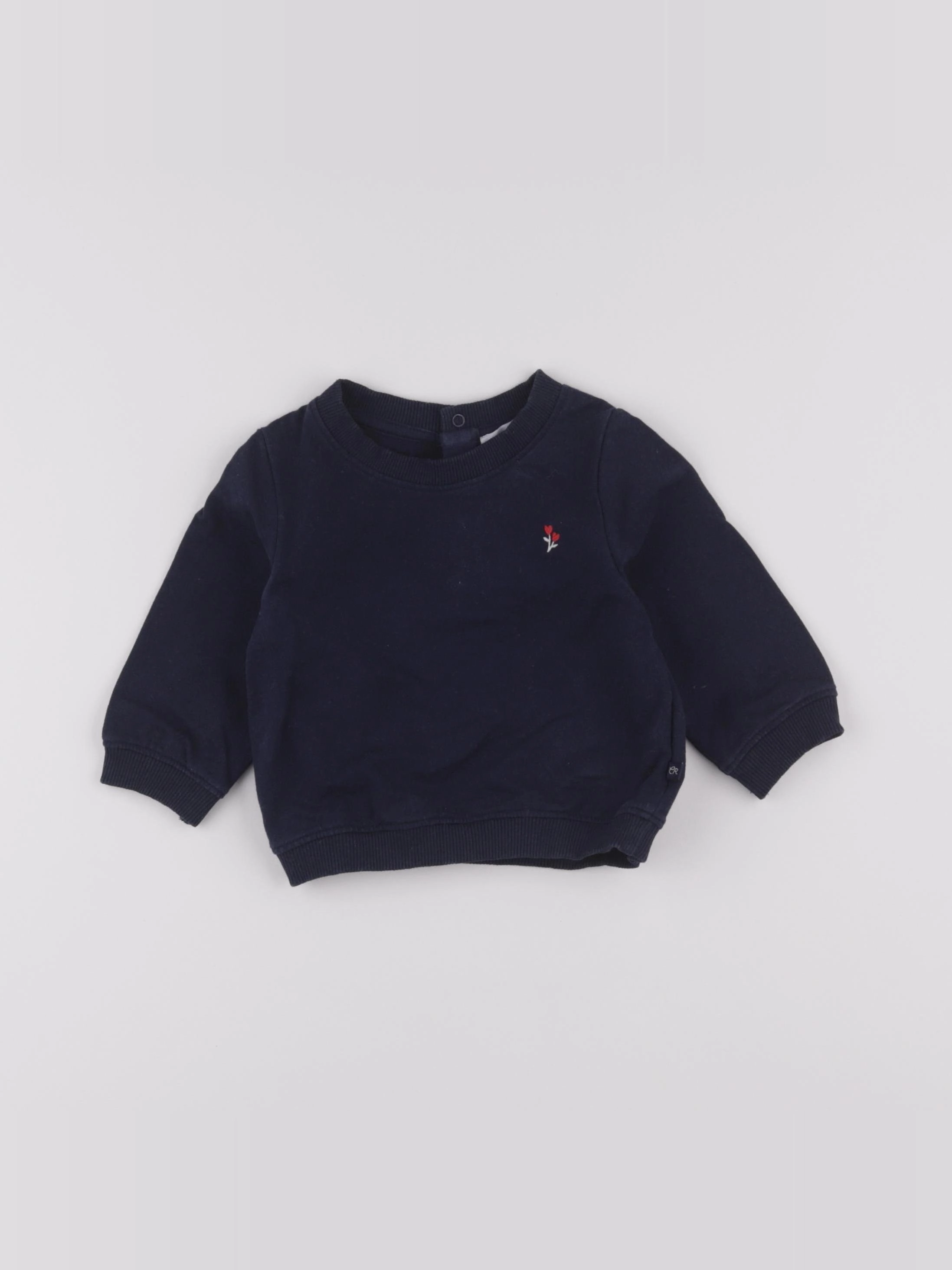 Cadet Rousselle - sweat bleu - 6 mois