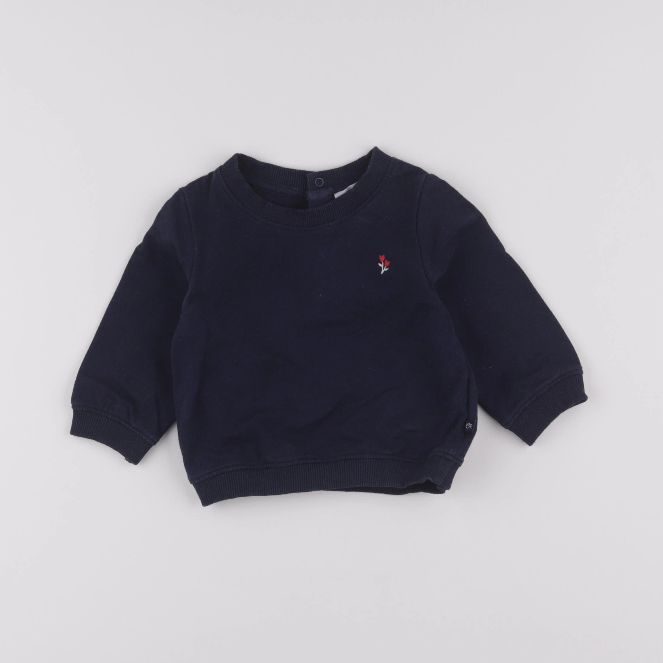 Cadet Rousselle - sweat bleu - 6 mois