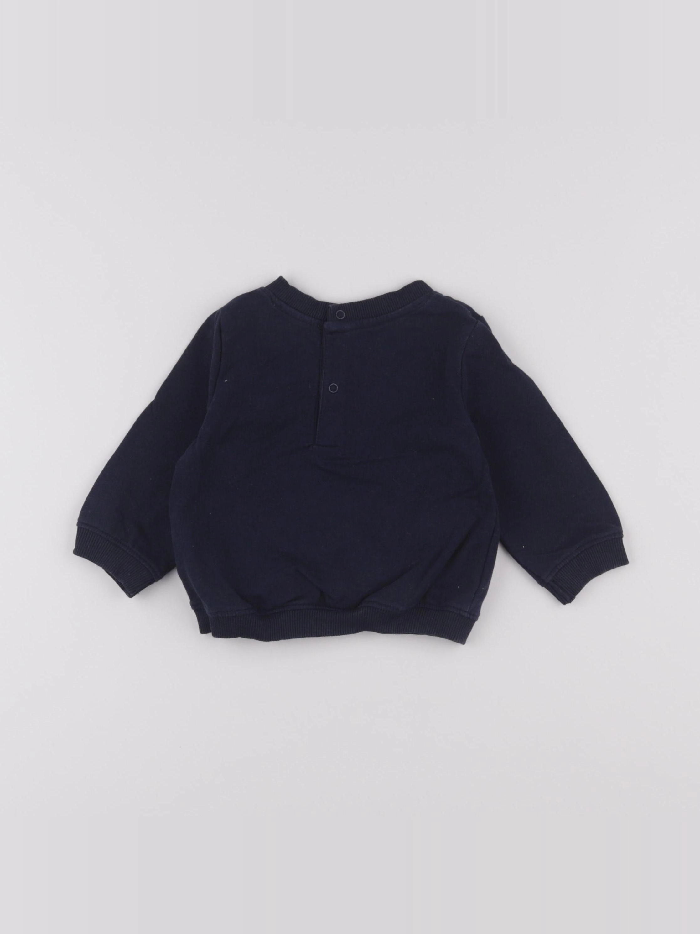 Cadet Rousselle - sweat bleu - 6 mois