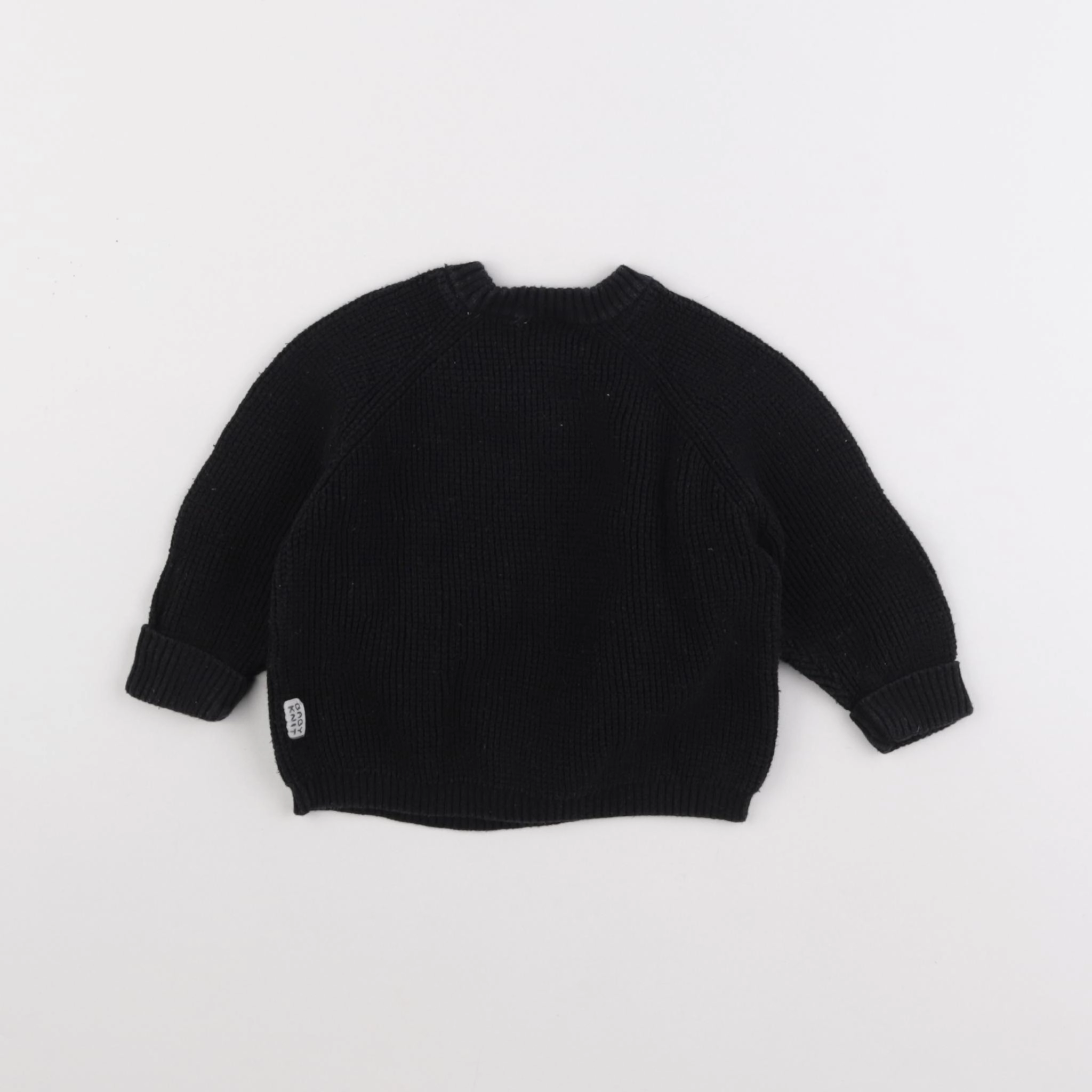 Zara - pull noir - 6/9 mois
