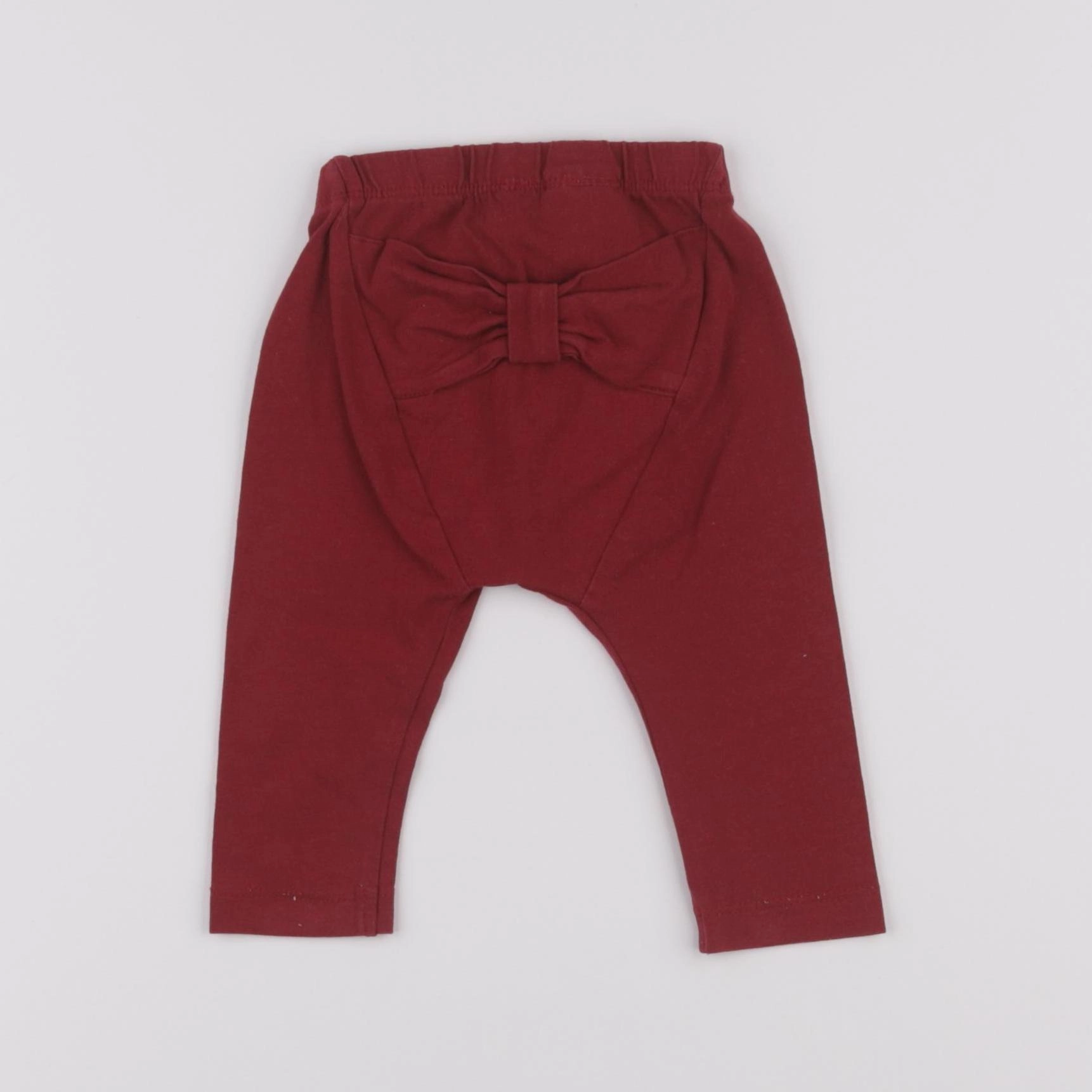 H&M - legging rouge - 3/6 mois