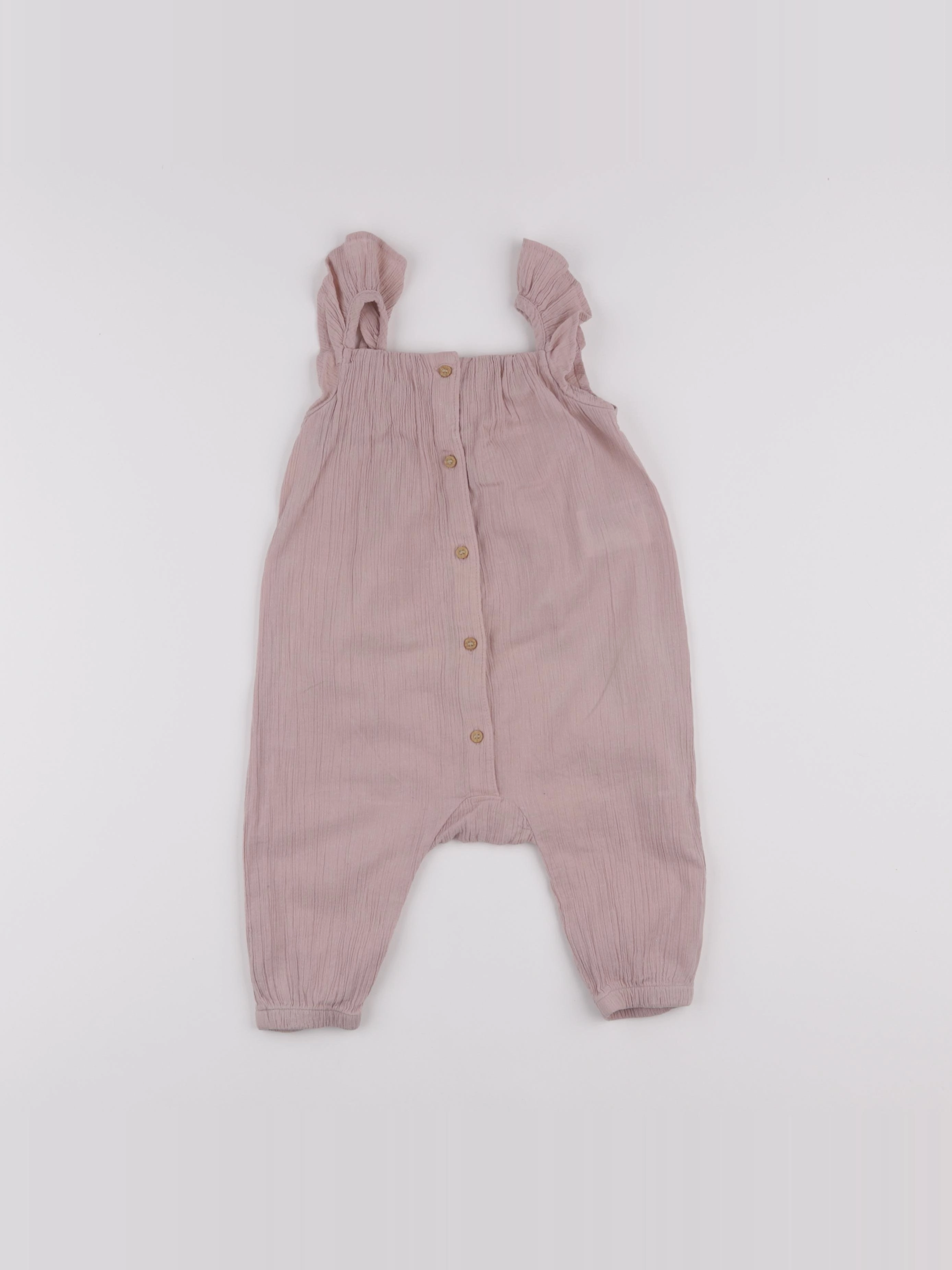 H&M - combinaison rose - 6/9 mois